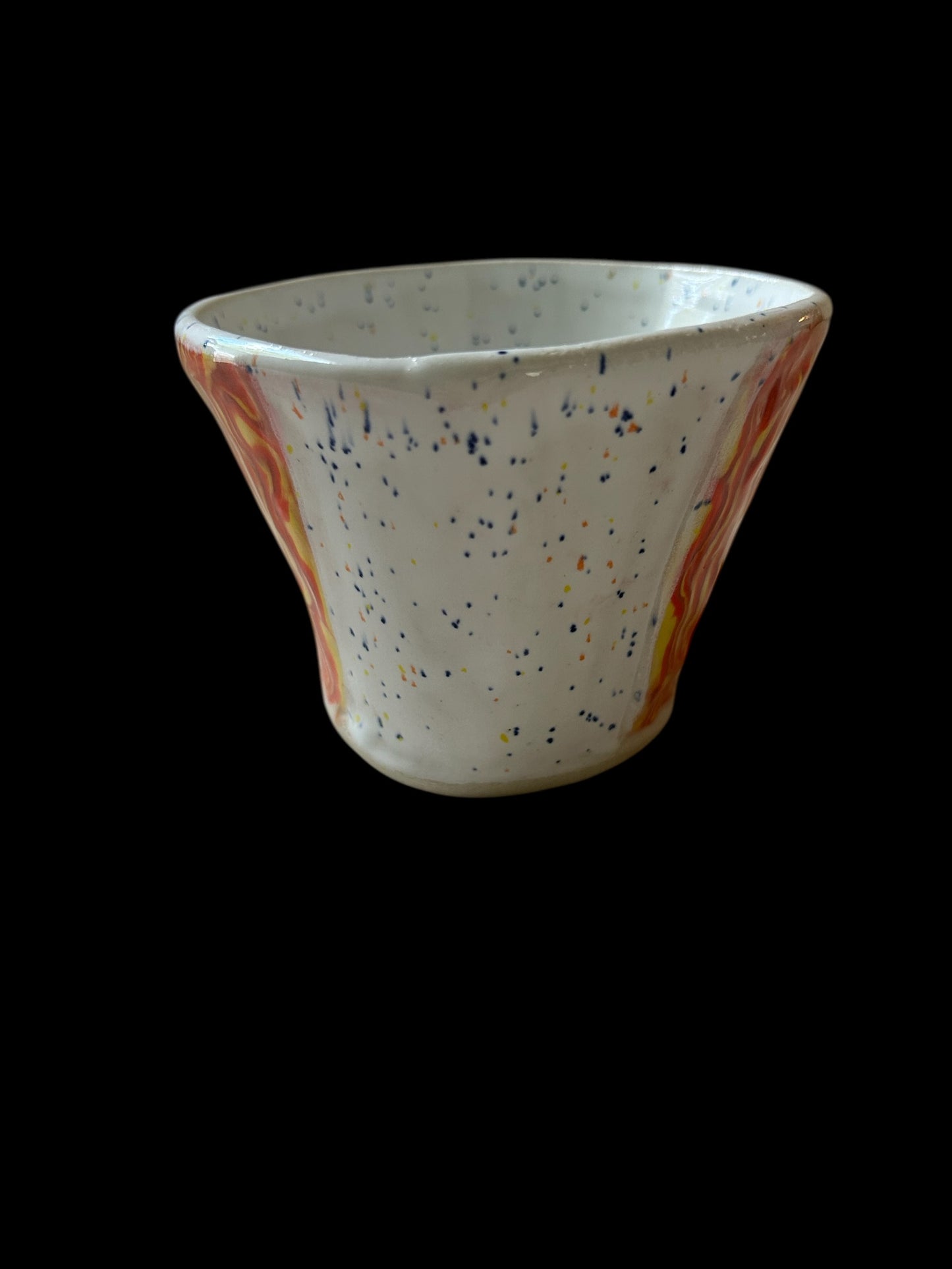 Nerikomi Chawan Tea Bowl #1 in Sunset and Speckle