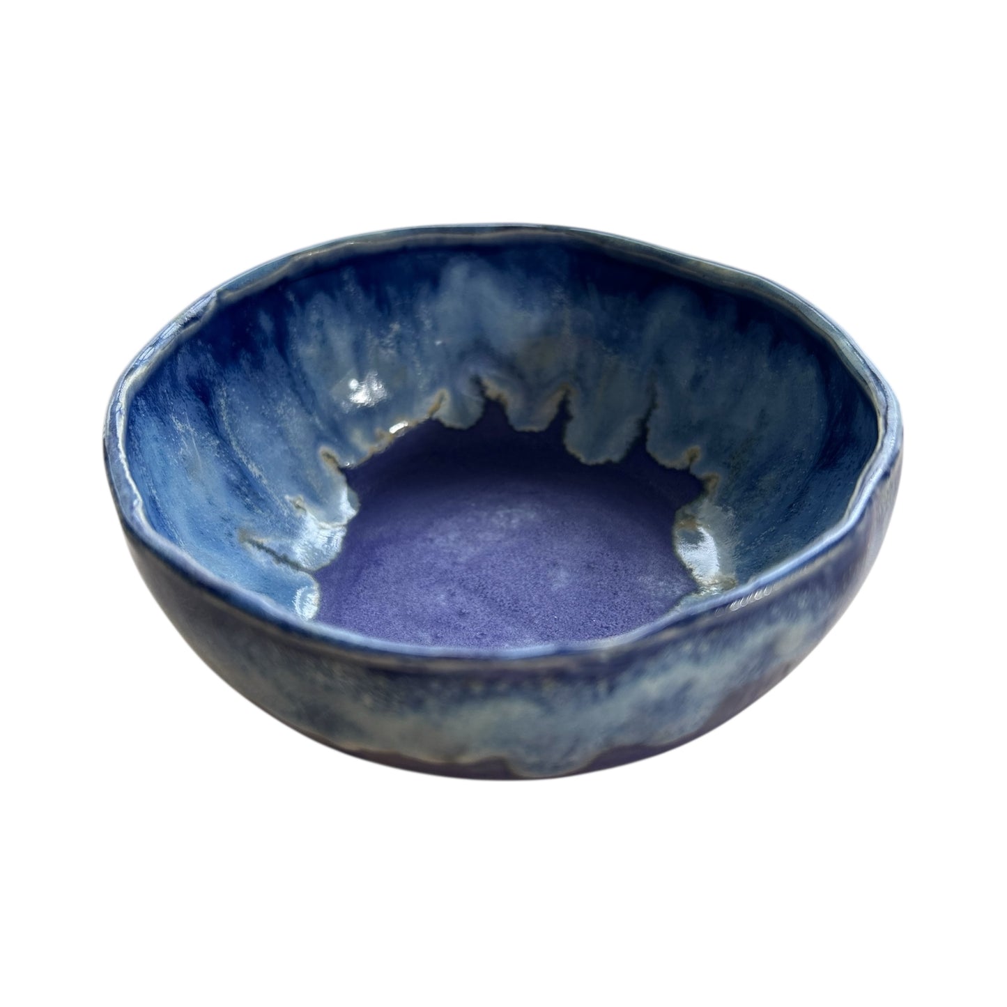 Small 5" Slip Cast Snack Bowl #87 in Aspen Blue