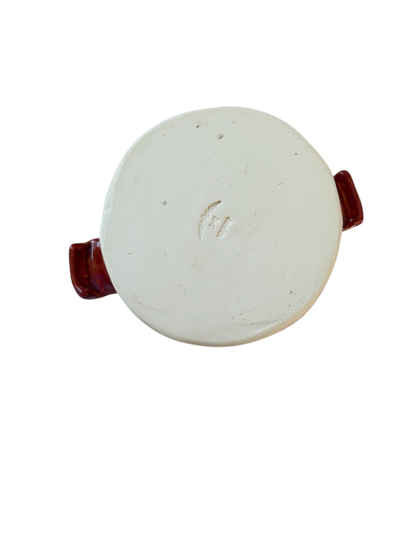 Medium Extruded Soufflé Baking Dish #1 in Red Rock Glaze
