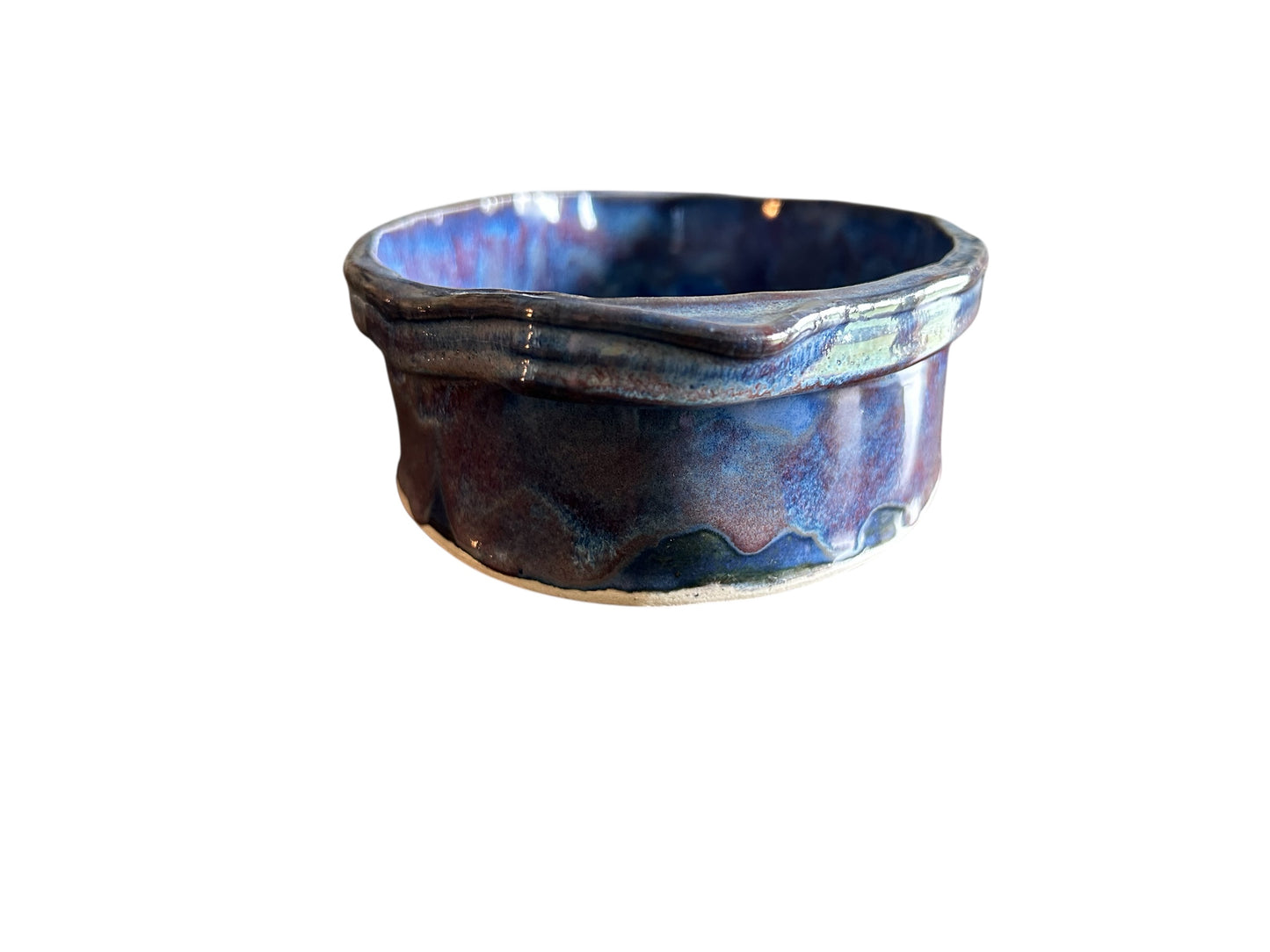 Oval Extruded Casserole #1 with Handles in Vivid Blue