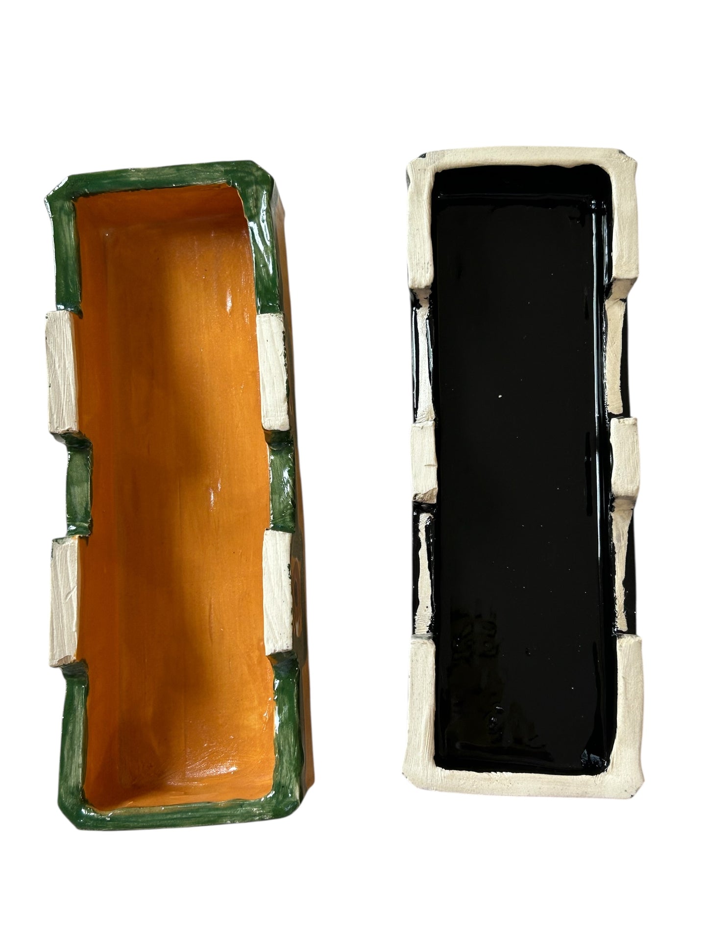 Medium Extruded Eyeglasses Storage Box #2 with Black Hair and Brown Eyes