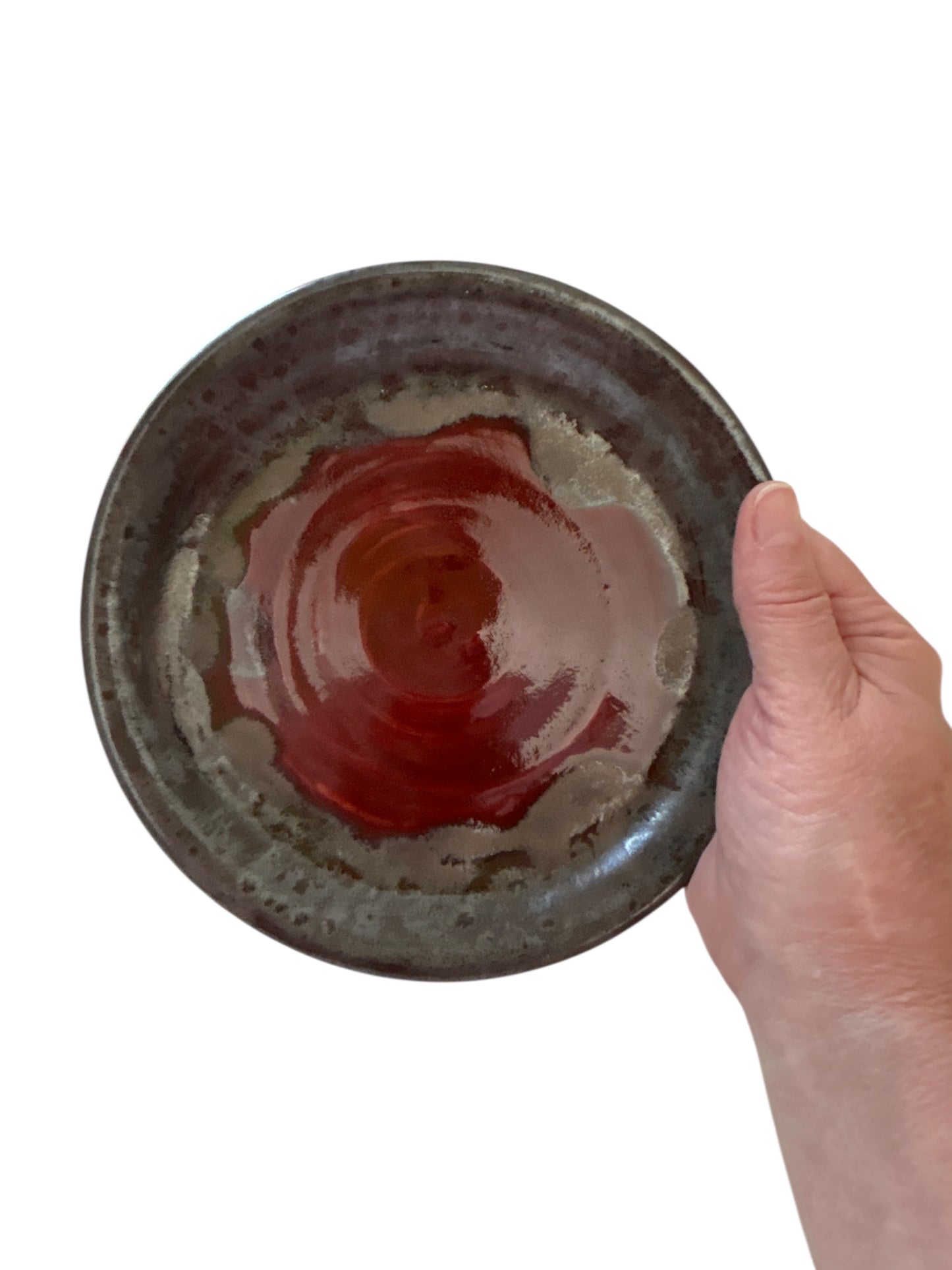 General-Purpose Side Plate #18 in Fiery Red and Saturation Gold