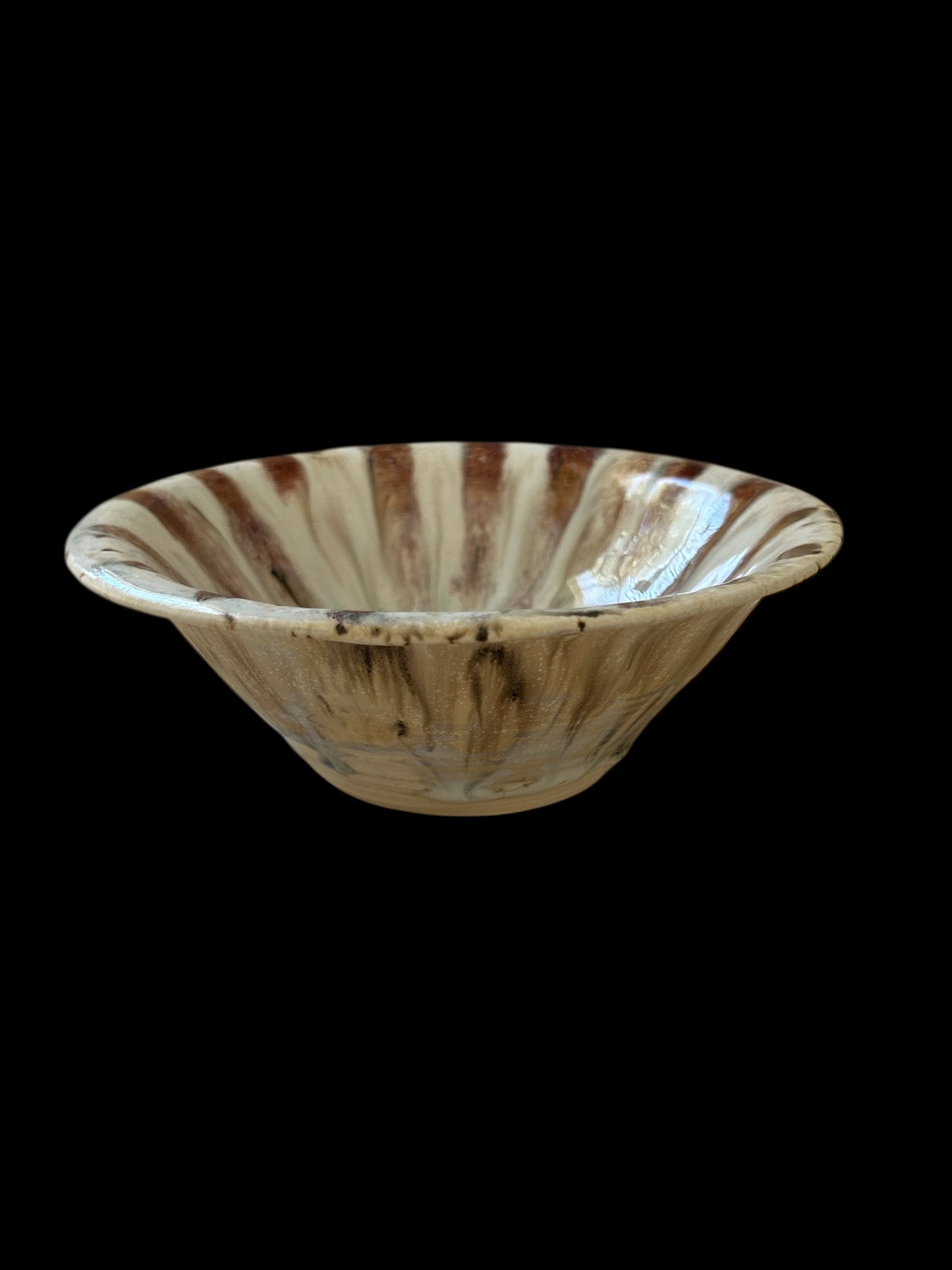 Small General-Purpose Bowl #15 in Southwestern Colors with Desert Sunflower Design