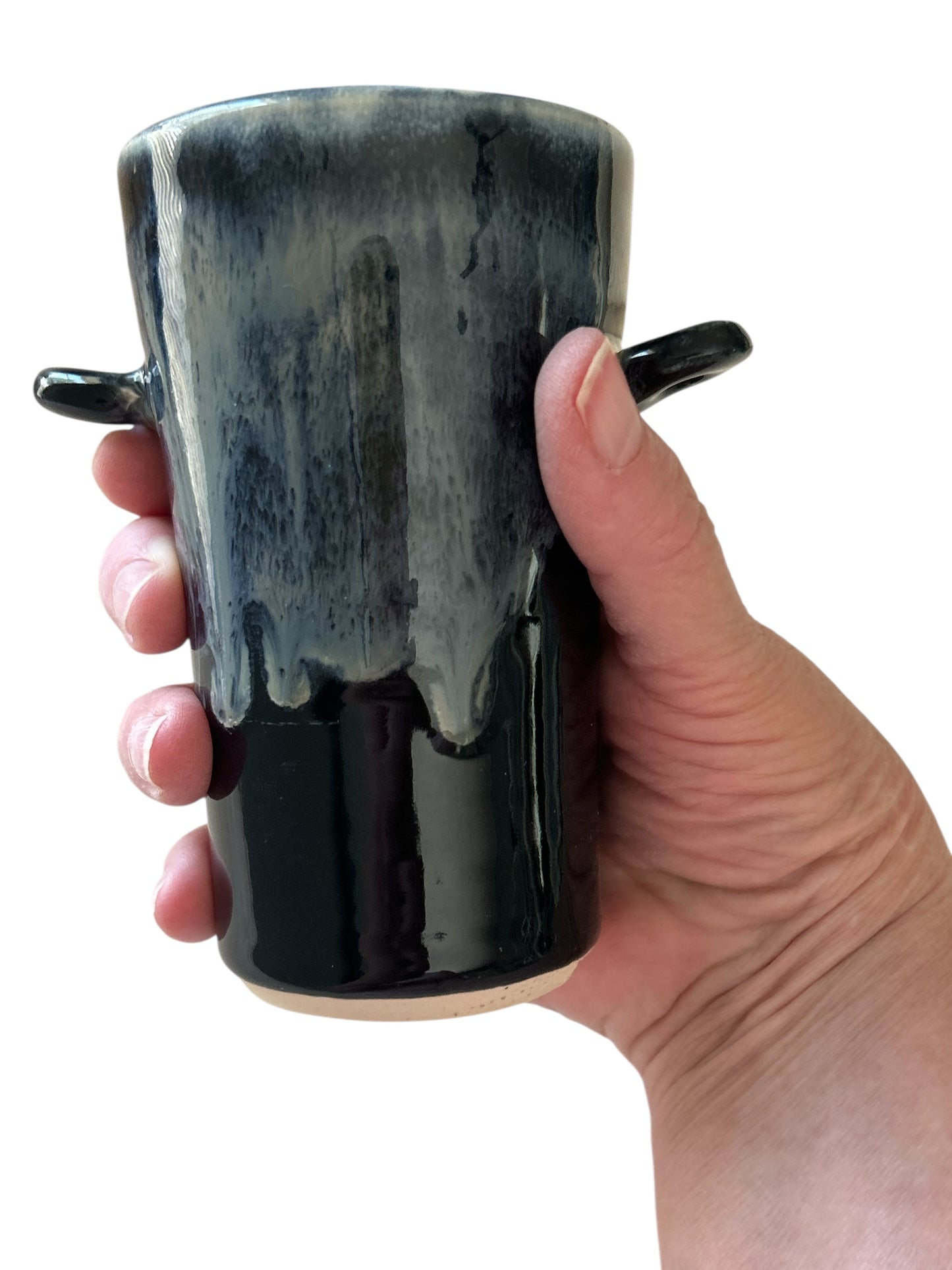 Anasazi-Stylized Tumbler #8 in Black and White