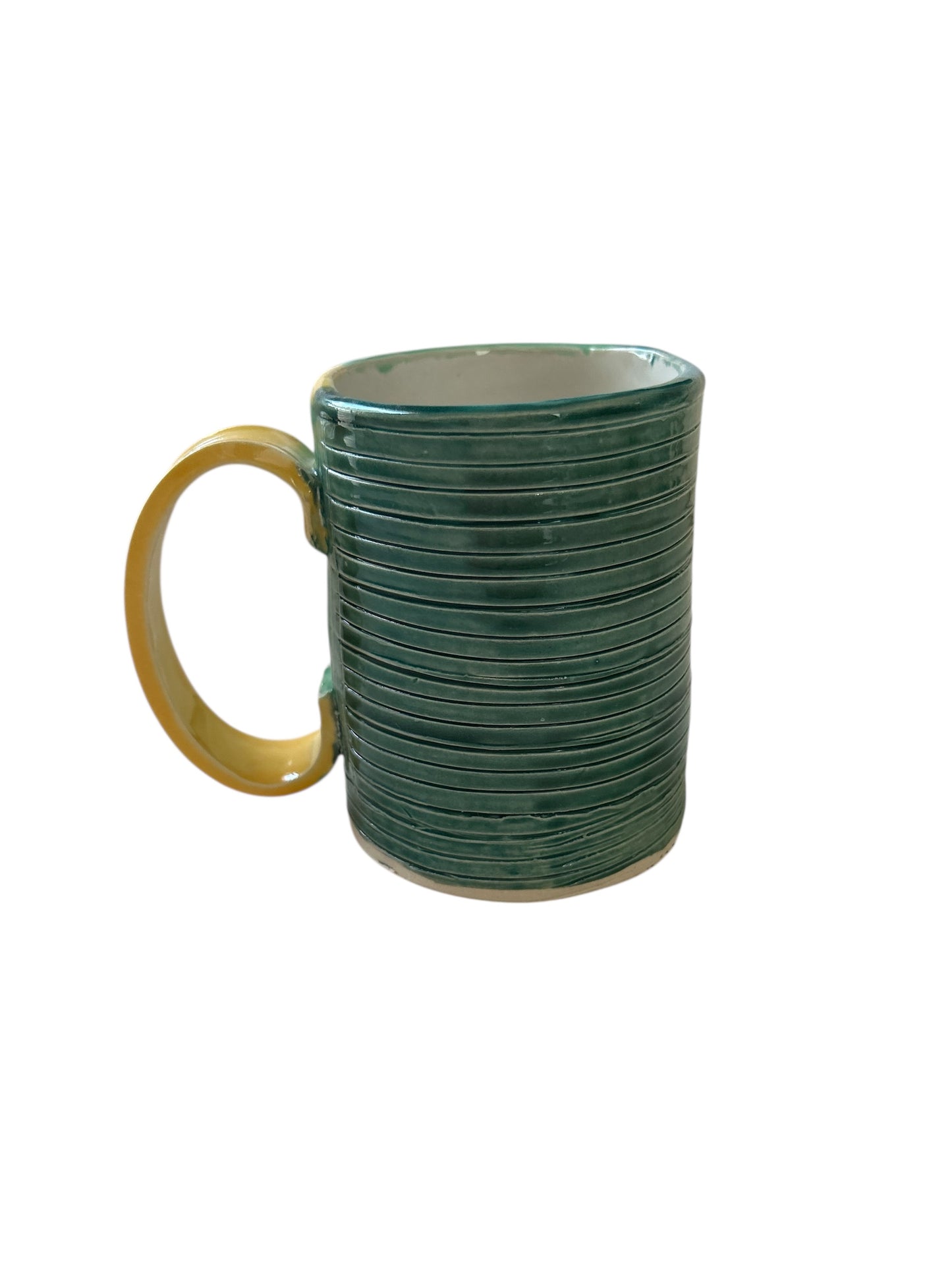 Handbuilt Mug #46 with Harlequin Designs