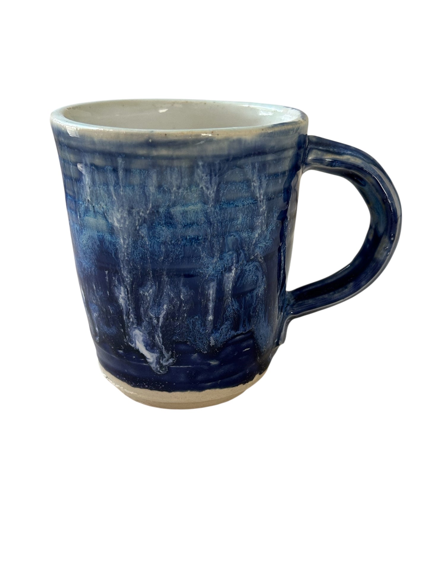Wheel-Thrown Mug #55 in Aspen Blue