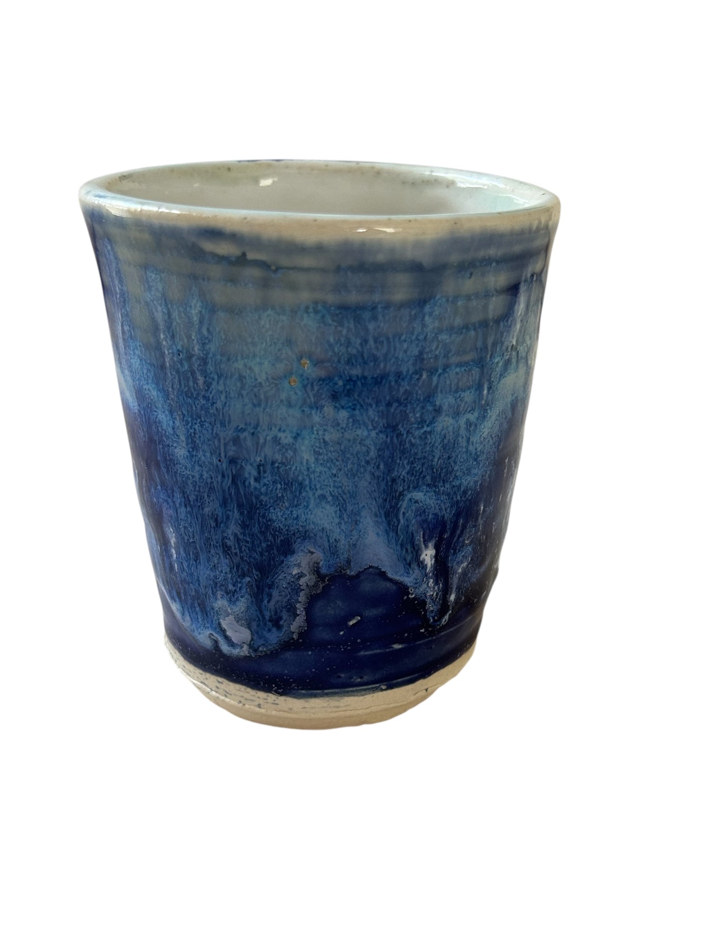 Wheel-Thrown Mug #55 in Aspen Blue