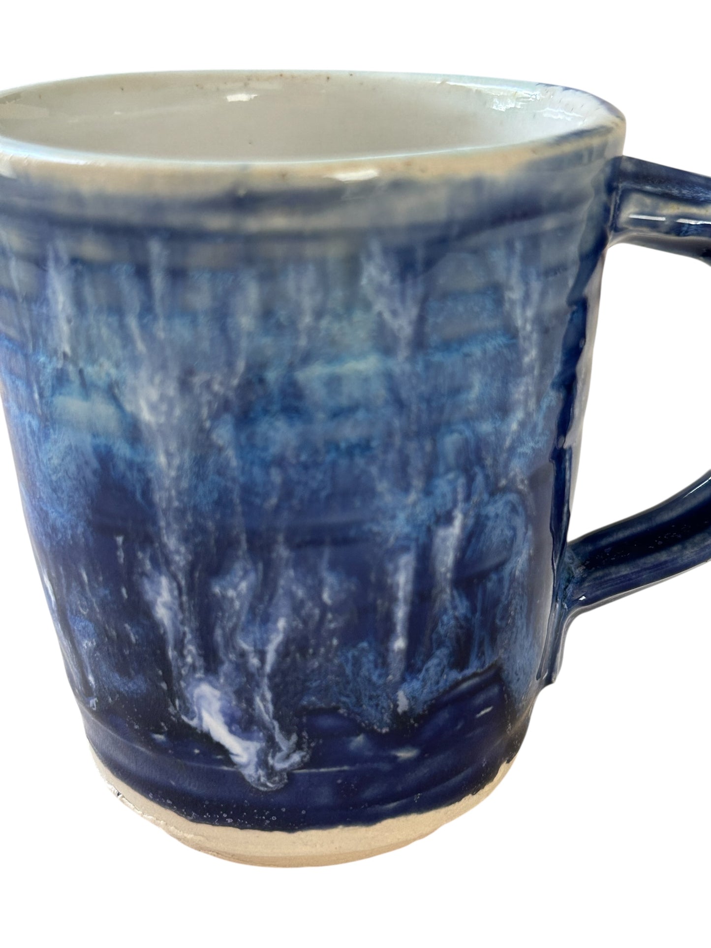 Wheel-Thrown Mug #55 in Aspen Blue