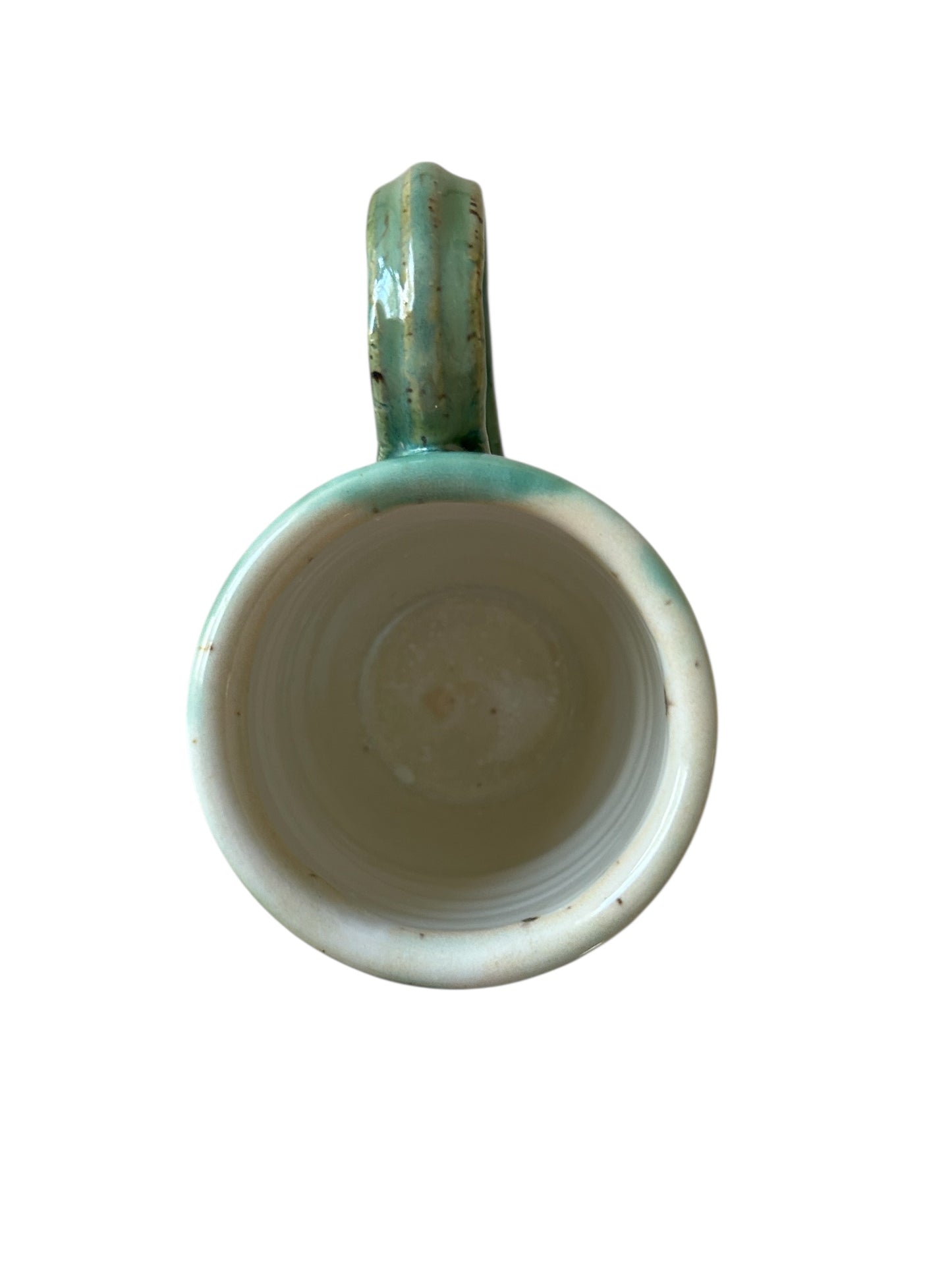Wheel-Thrown Mug #77 in Aspen Green