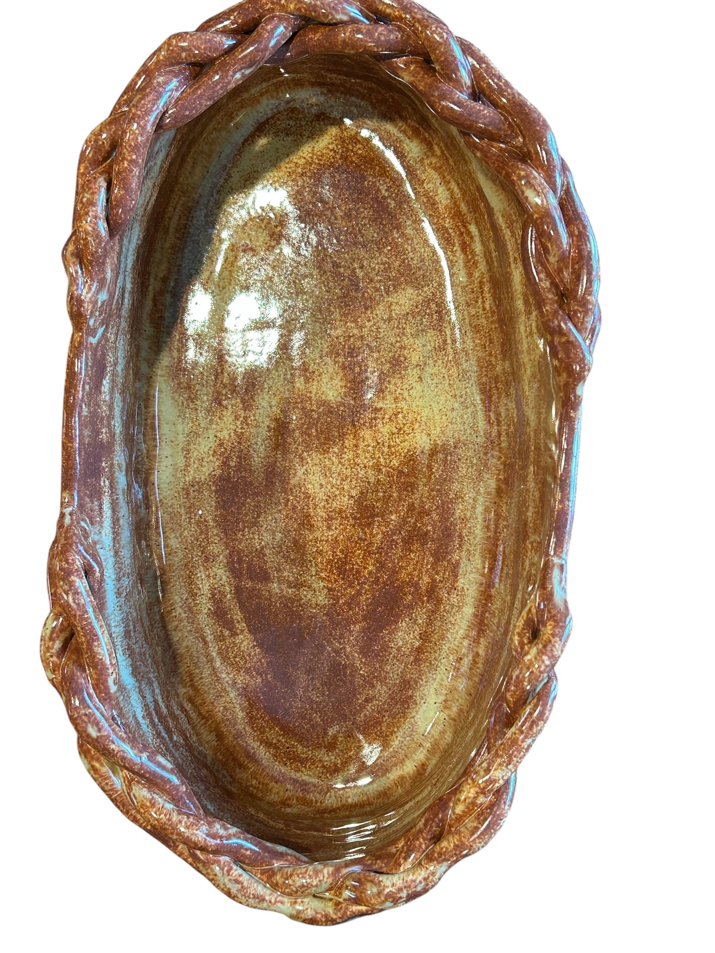 Restaurant-Style Coiled Bread Basket #1 with Braided Rim
