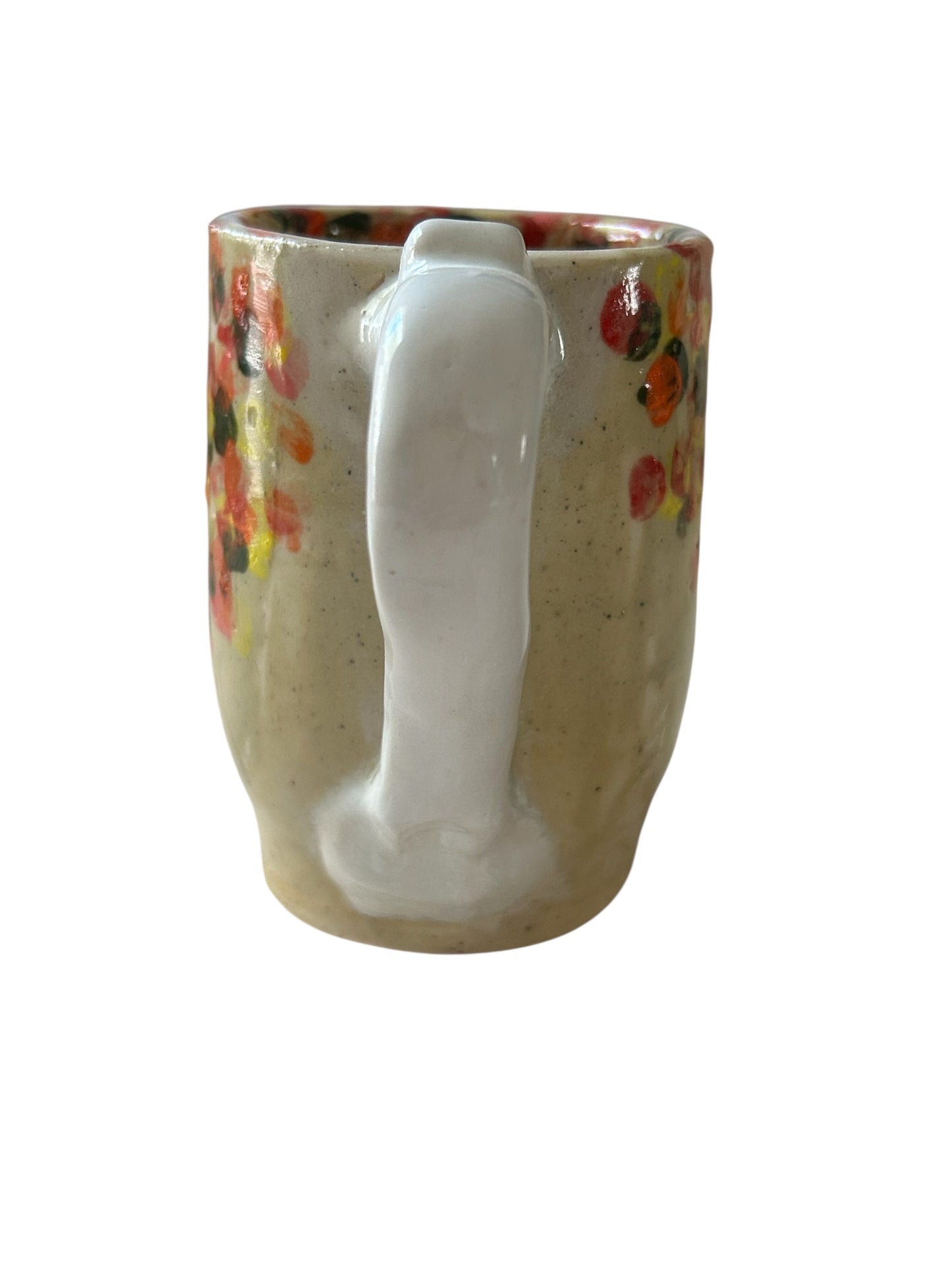 Monoprint Mug #3 with Autumn Tree Design