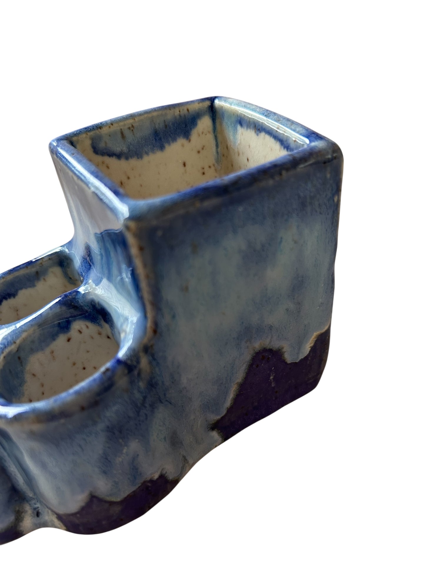 Extruded Toothbrush and Toothpaste Holder #1 in Aspen Blue