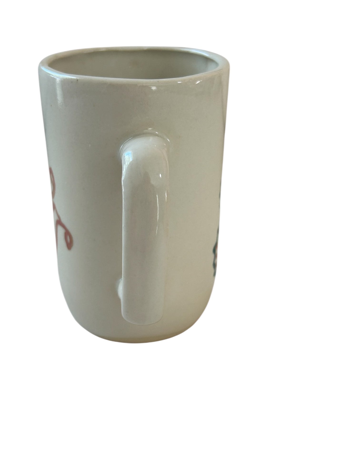 Slip Cast Minimalism Espresso Mug #3 with Flower and Butterfly