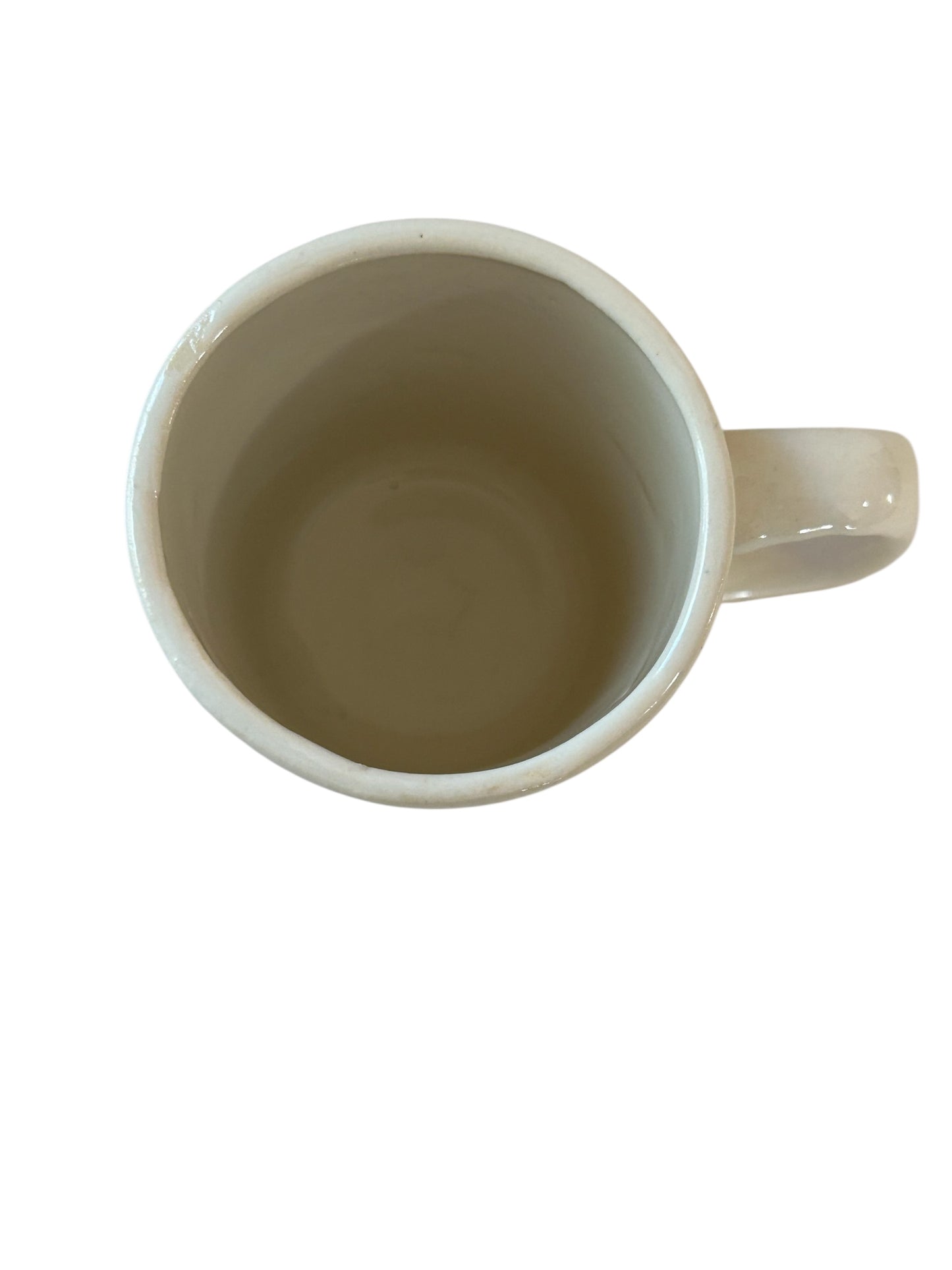 Slip Cast Minimalism Espresso Mug #3 with Flower and Butterfly