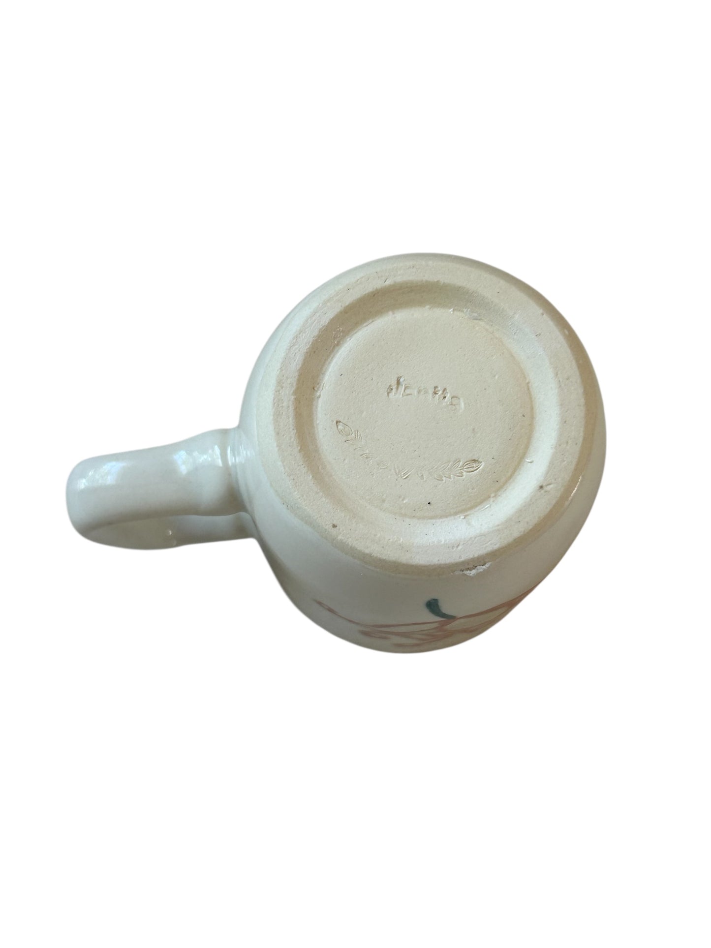 Slip Cast Minimalism Espresso Mug #3 with Flower and Butterfly