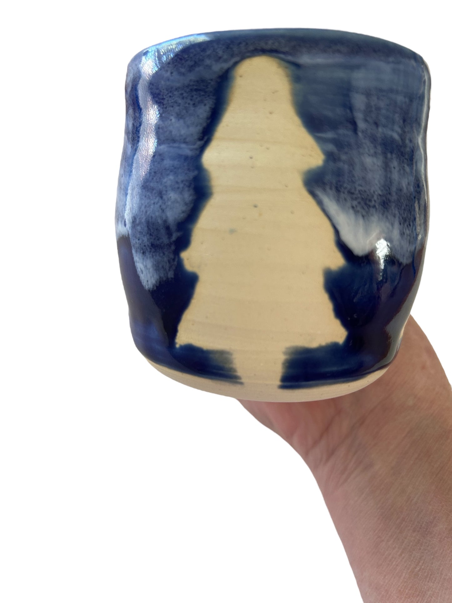 Chubby Mug #19 with Color Blocked Winter Tree Designs