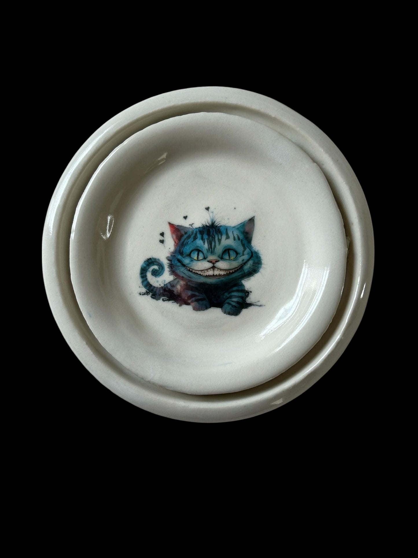 Cheshire Cat Tea Cup #2 with Ceramic Decal