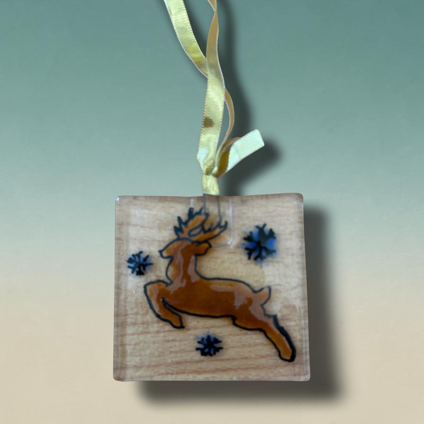 Homemade Fused Glass Frit Ornaments