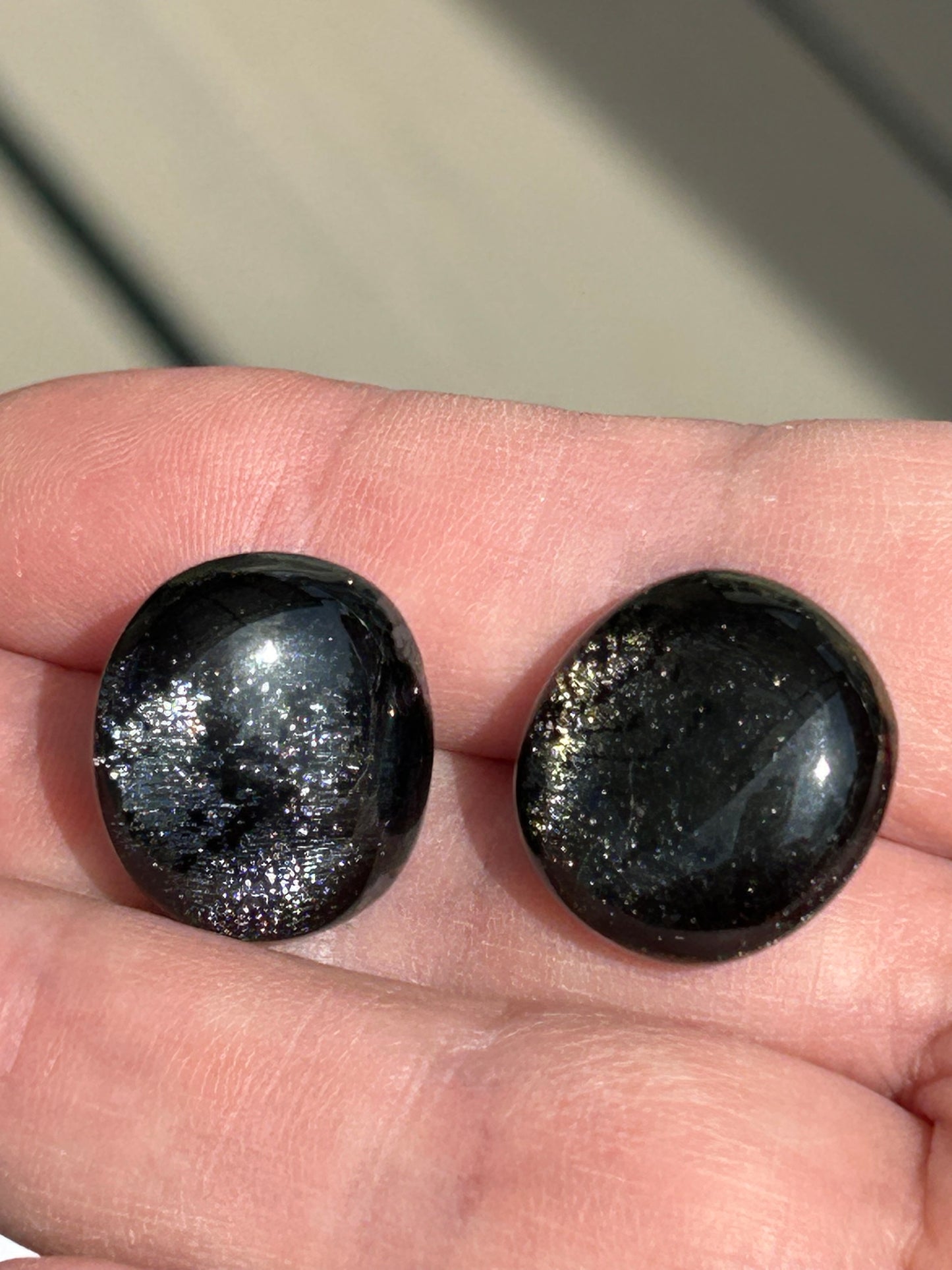 Homemade Fused Glass Dragon Scale Earrings