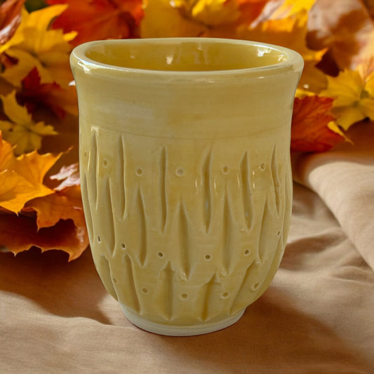 Small Fluted Cup #1 in Daffodil Yellow