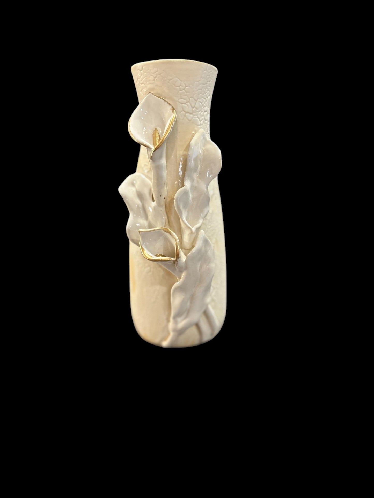 Calla Lily Slip Casted Sculpture Vase 7"