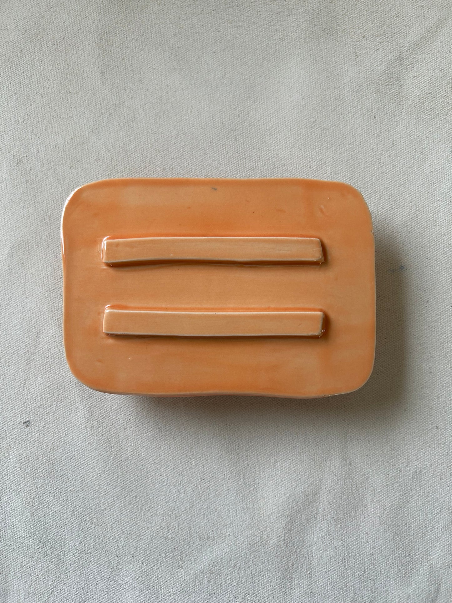 Pedestal Soap Dish #56 in Tangelo Orange