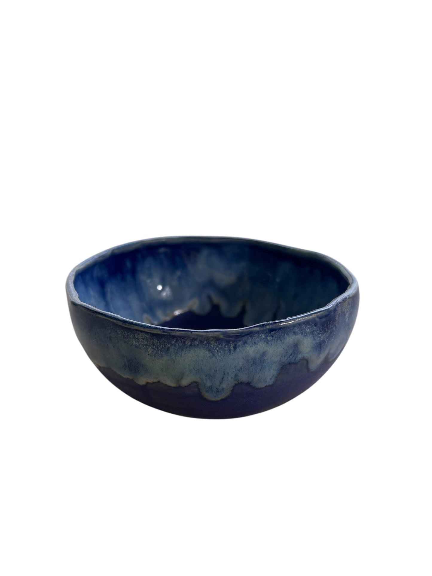 Small 5" Slip Cast Snack Bowl #87 in Aspen Blue