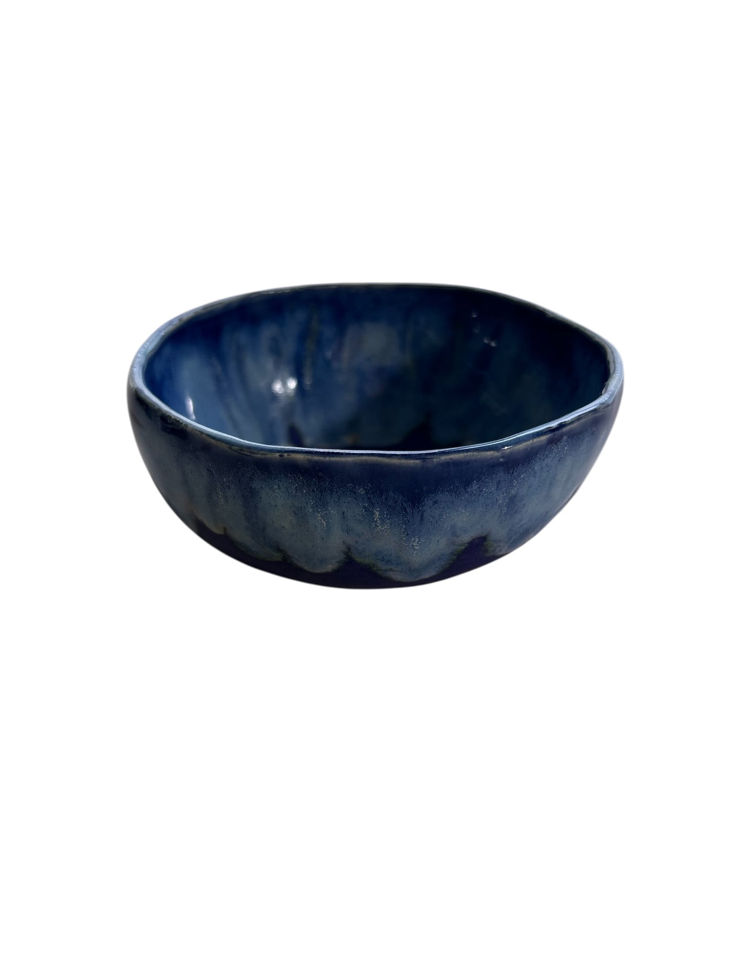 Small 5" Slip Cast Snack Bowl #87 in Aspen Blue