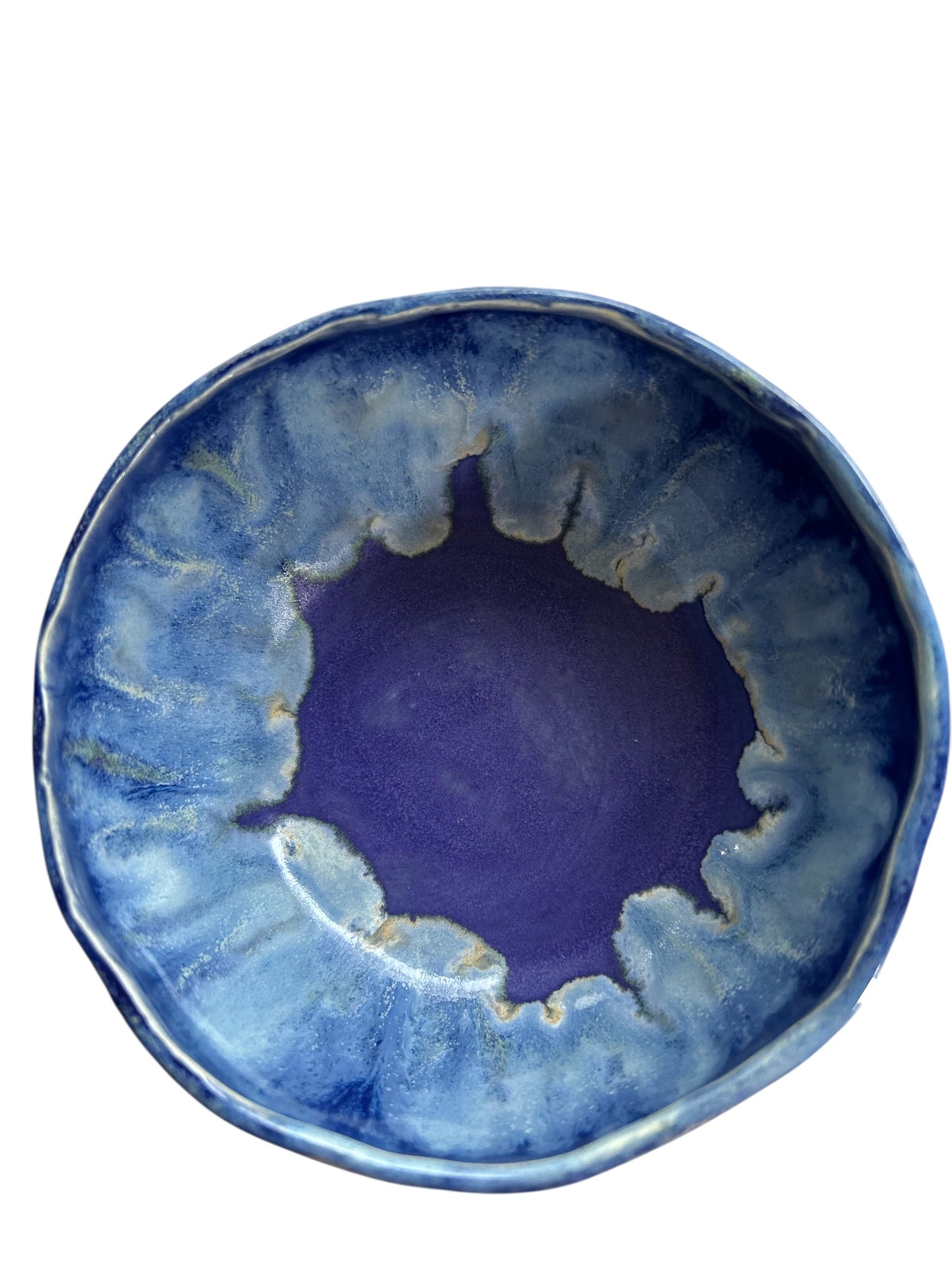 Small 5" Slip Cast Snack Bowl #87 in Aspen Blue