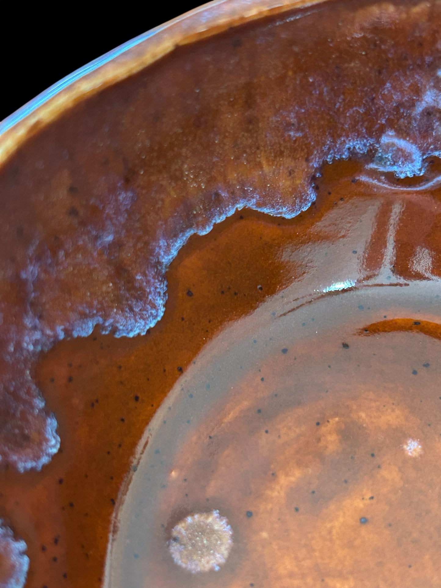 Small 5" Slip Cast Snack Bowl #88 in Deep Sienna Speckle