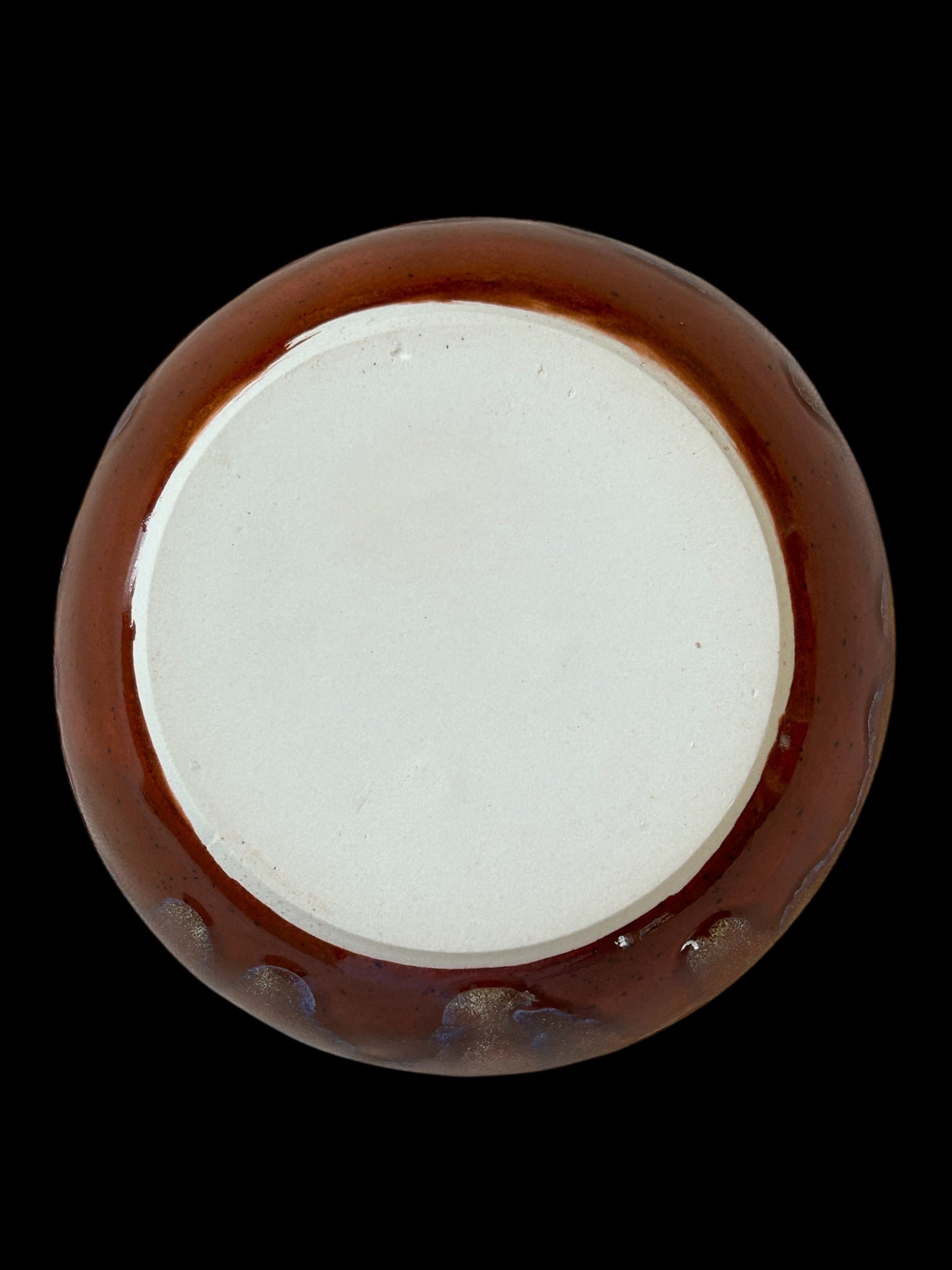 Small 5" Slip Cast Snack Bowl #88 in Deep Sienna Speckle
