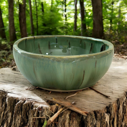 Small 5" Slip Cast Snack Bowl #89 in Aspen Green