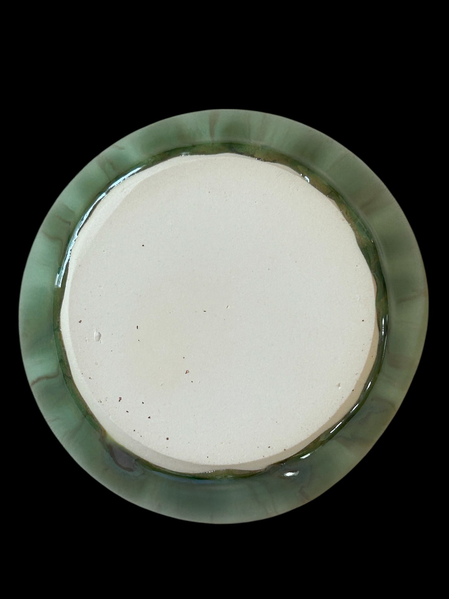 Small 5" Slip Cast Snack Bowl #89 in Aspen Green