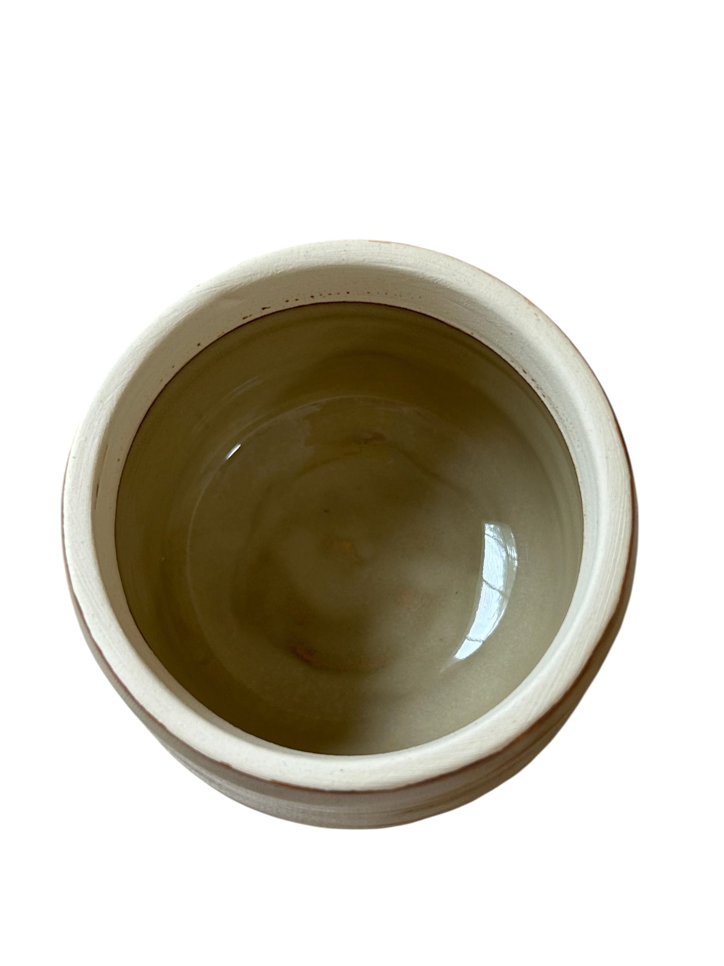 Miniature One-Piece Wheel-Thrown Lidded Jar #1 in Opal Green
