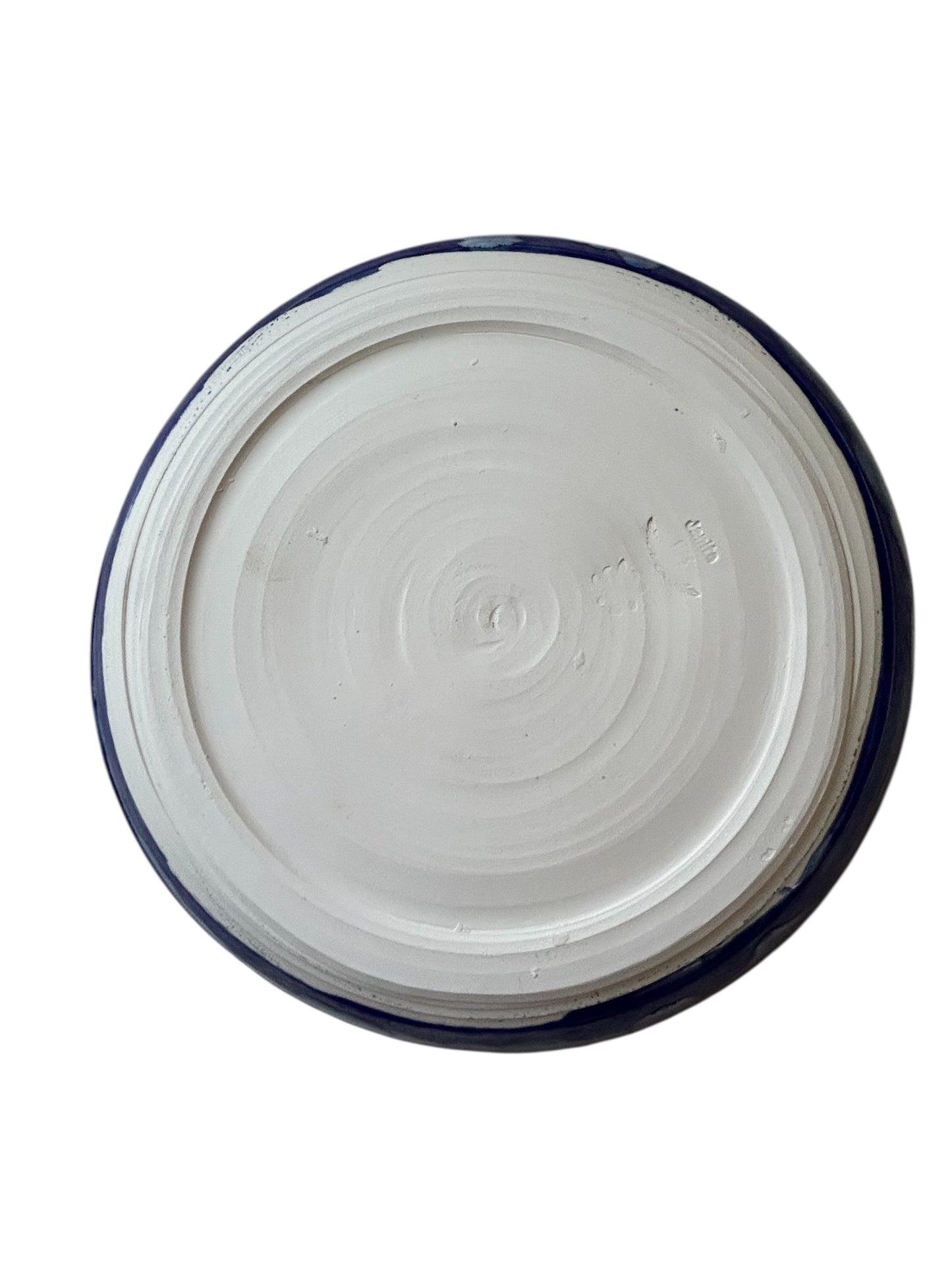 Wheel-Thrown Pie Pan #2 in Aspen Blue