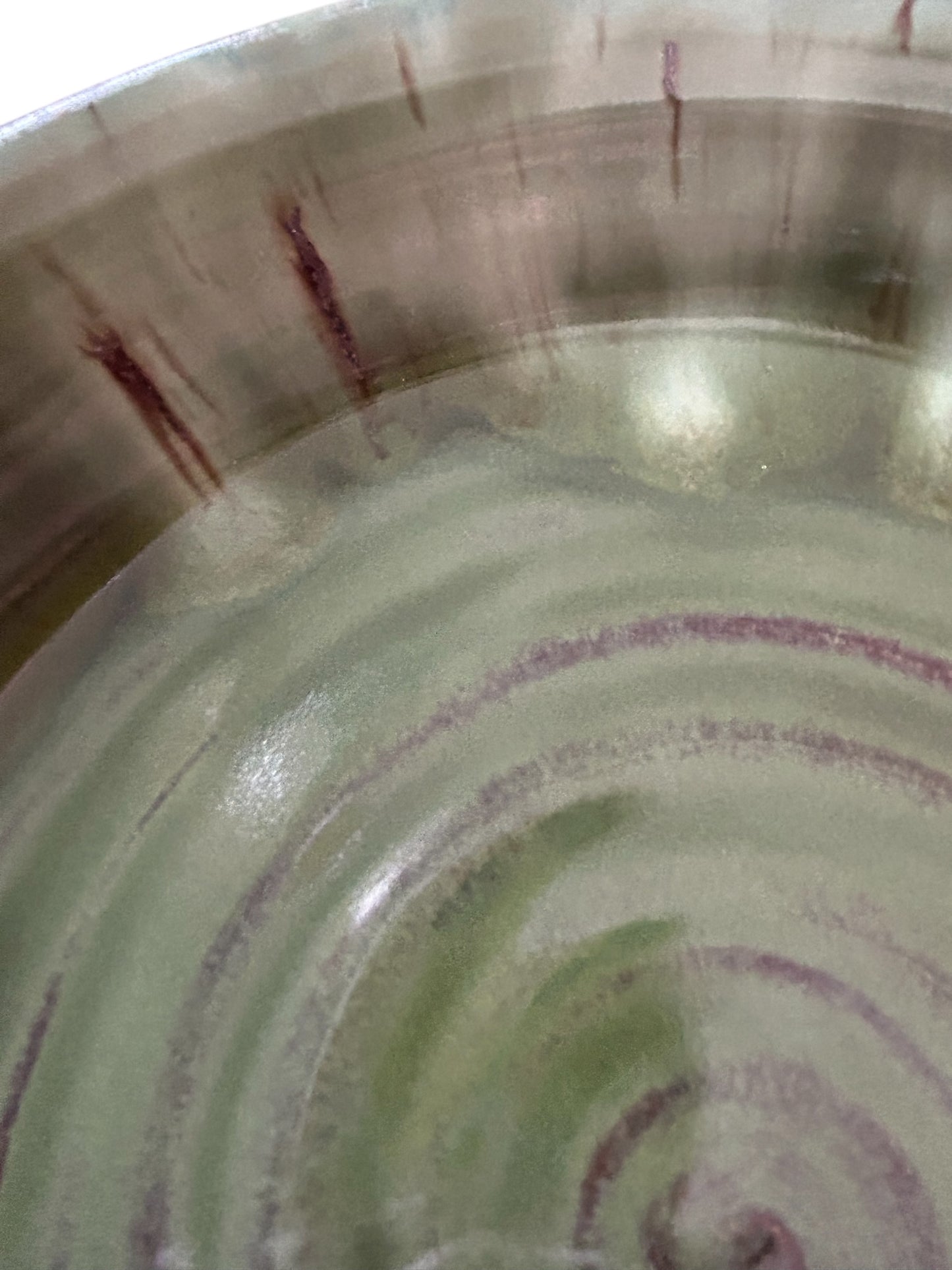 Wheel-Thrown Pie Pan #3 in Aspen Green