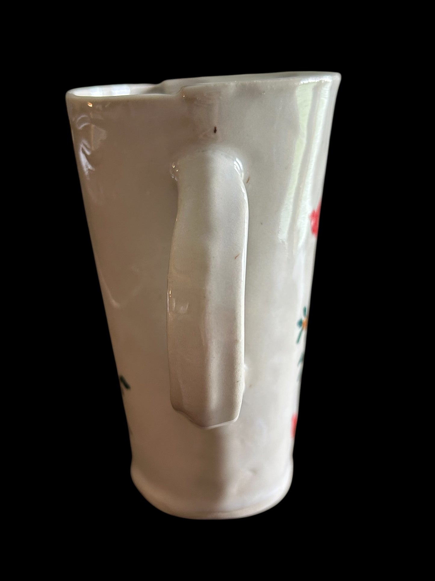 Travel Mug #2 with Handpainted Cardinals and Tree Branches with Left Hand Handle