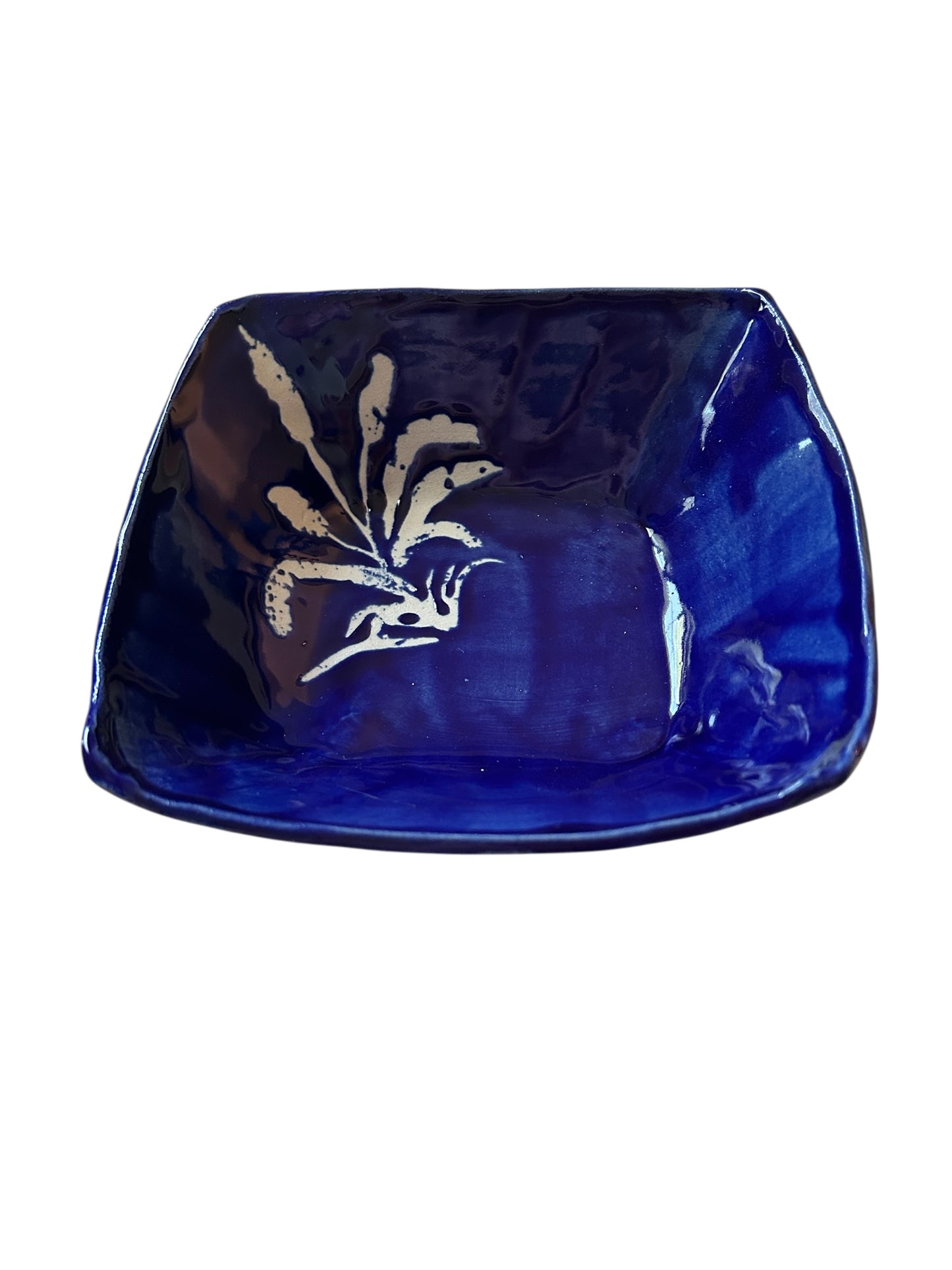Cattails Complete Square Dinnerware Set #10 in Cobalt Blue