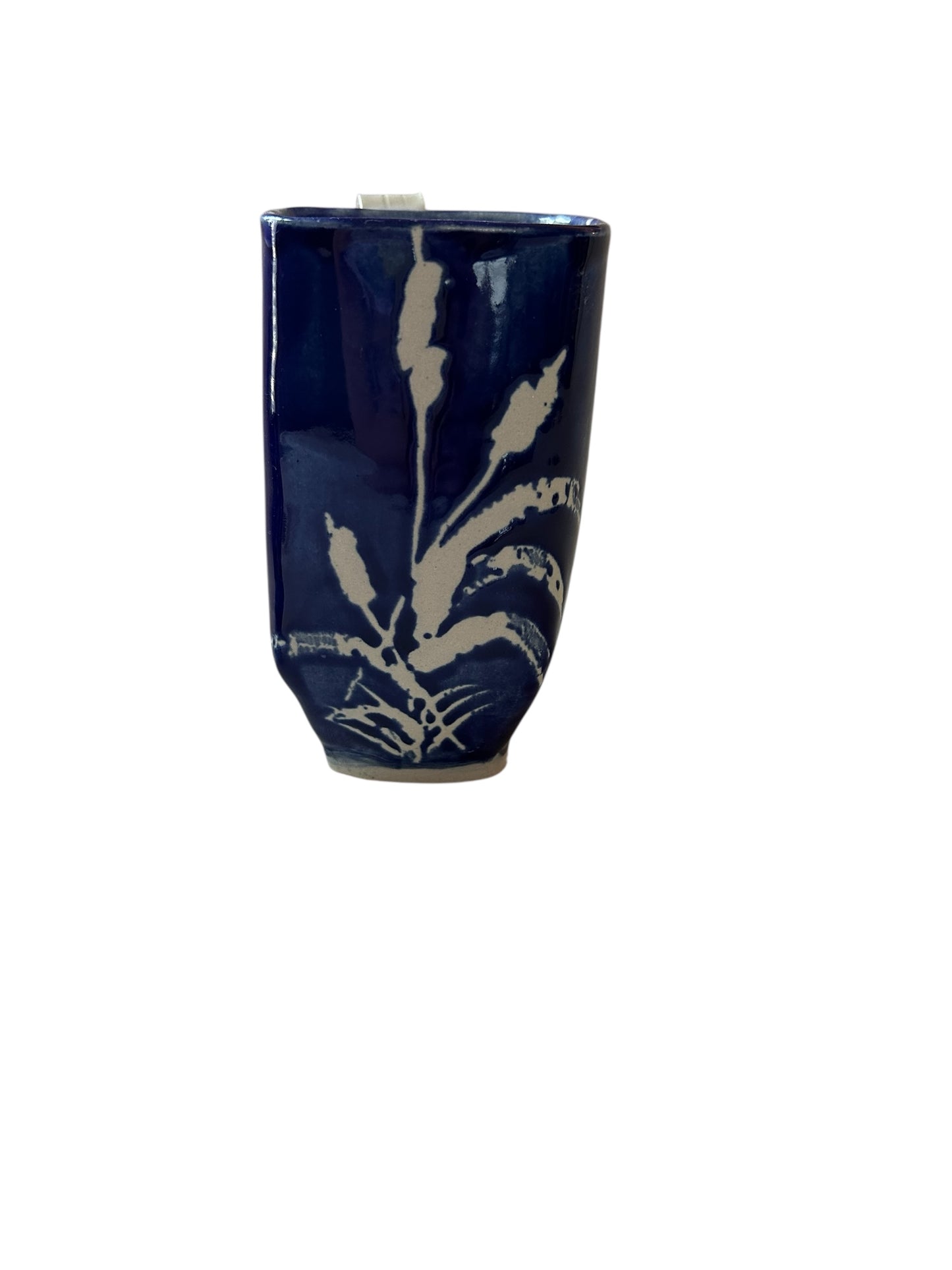 Cattails Complete Square Dinnerware Set #10 in Cobalt Blue