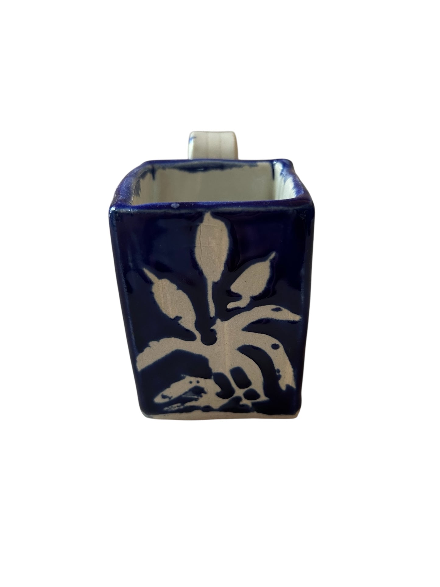 Cattails Complete Square Dinnerware Set #10 in Cobalt Blue