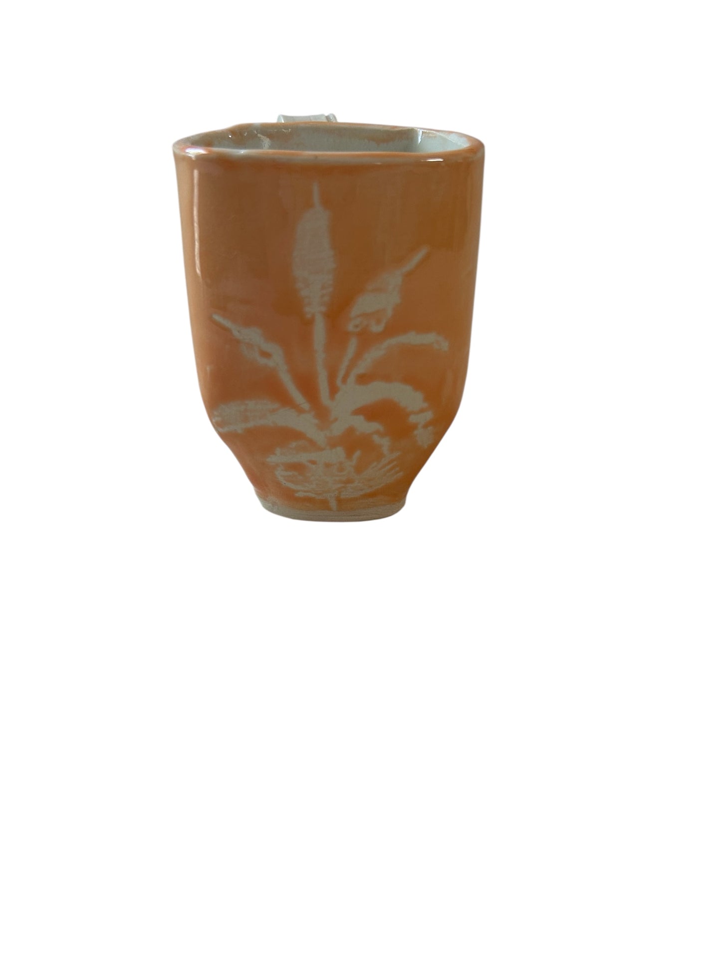 Cattails Complete Square Dinnerware Set #11 in Tangelo