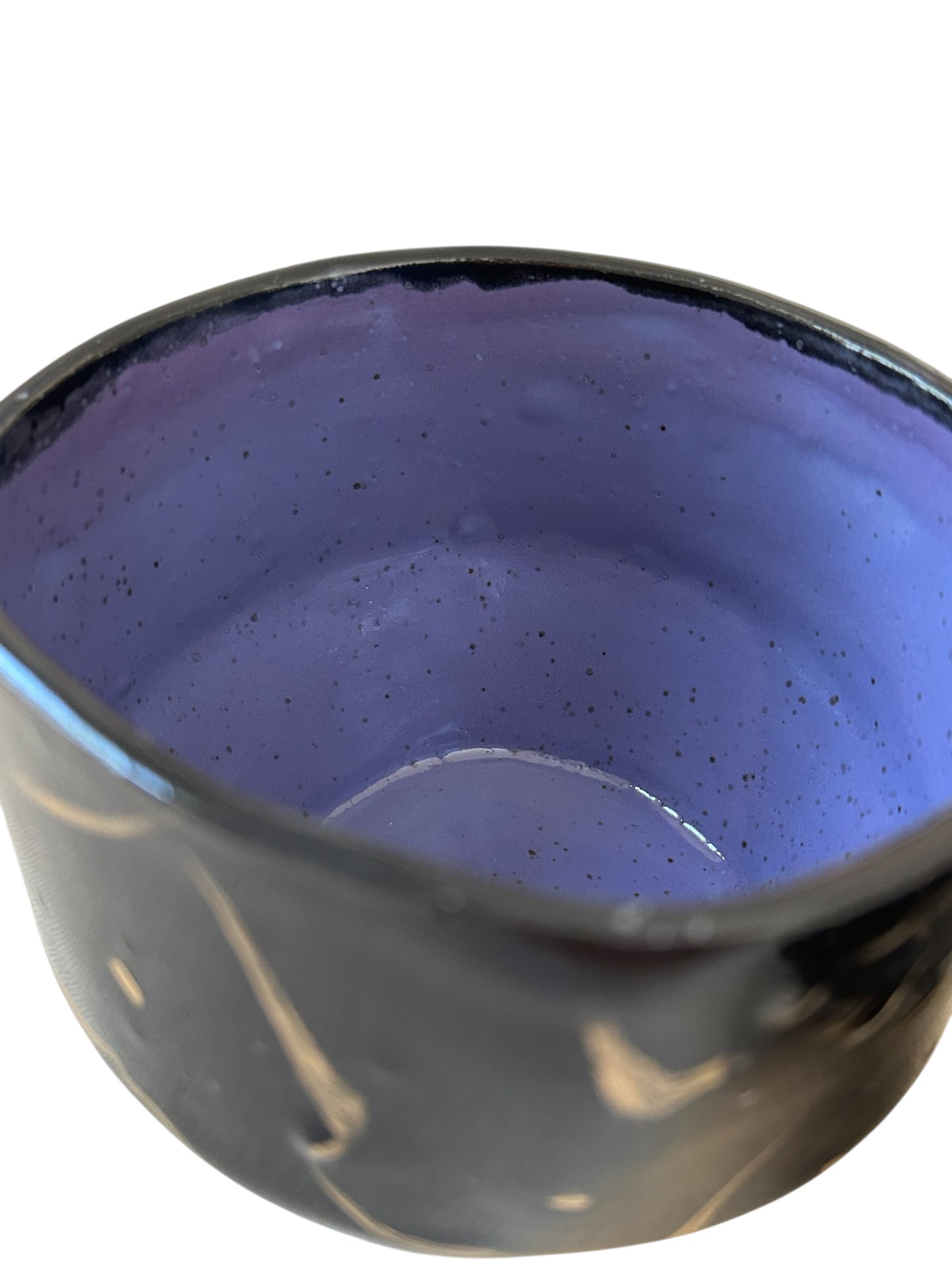 Handbuilt Chawans Japanese Tea Bowls #1 and #2 with Chasen Whisk Holders in Colorblocked and 14K Gold Veining