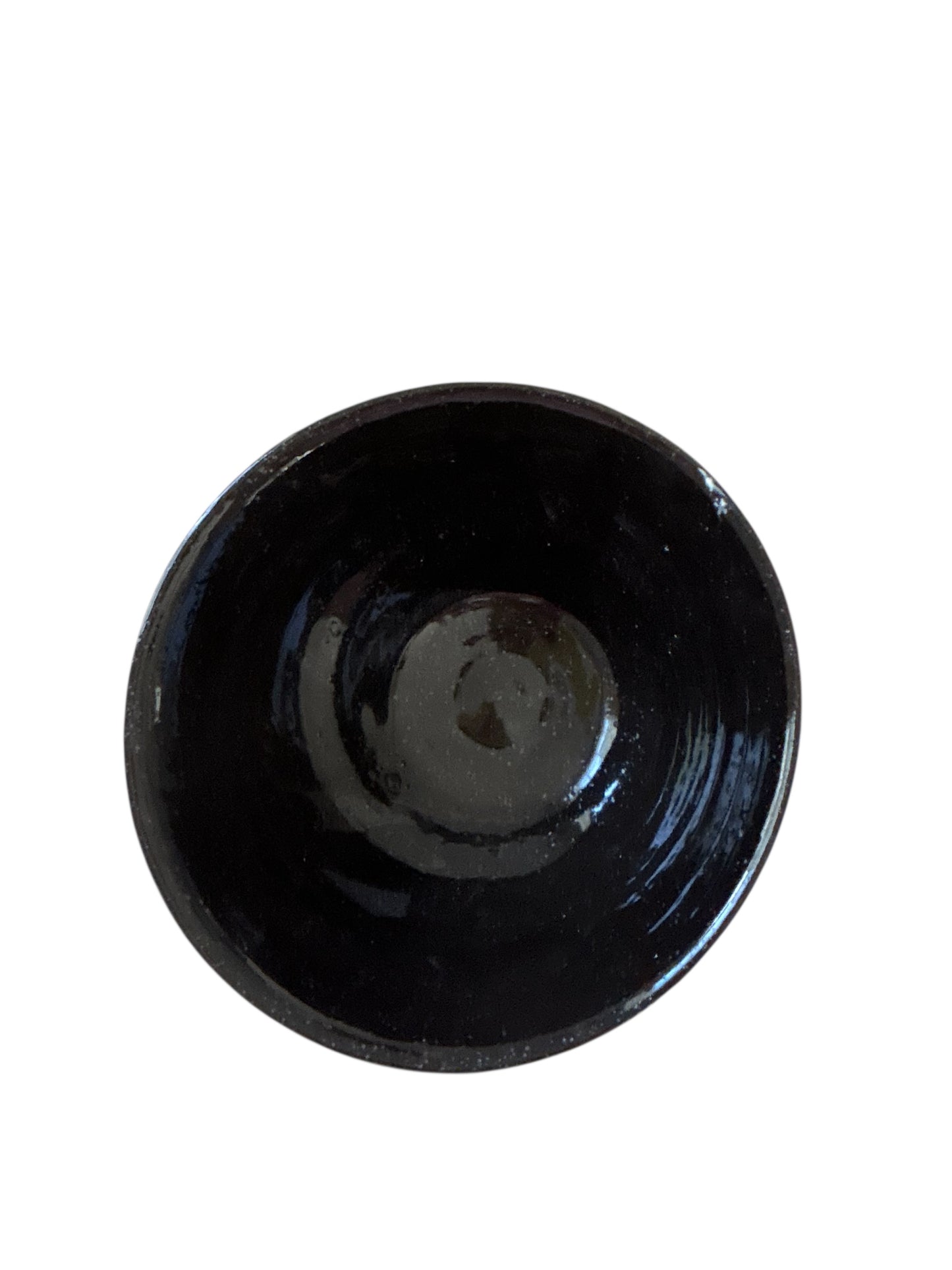 Medium Contrasting Mishima Bowl #44 in Black, White, and Yellow