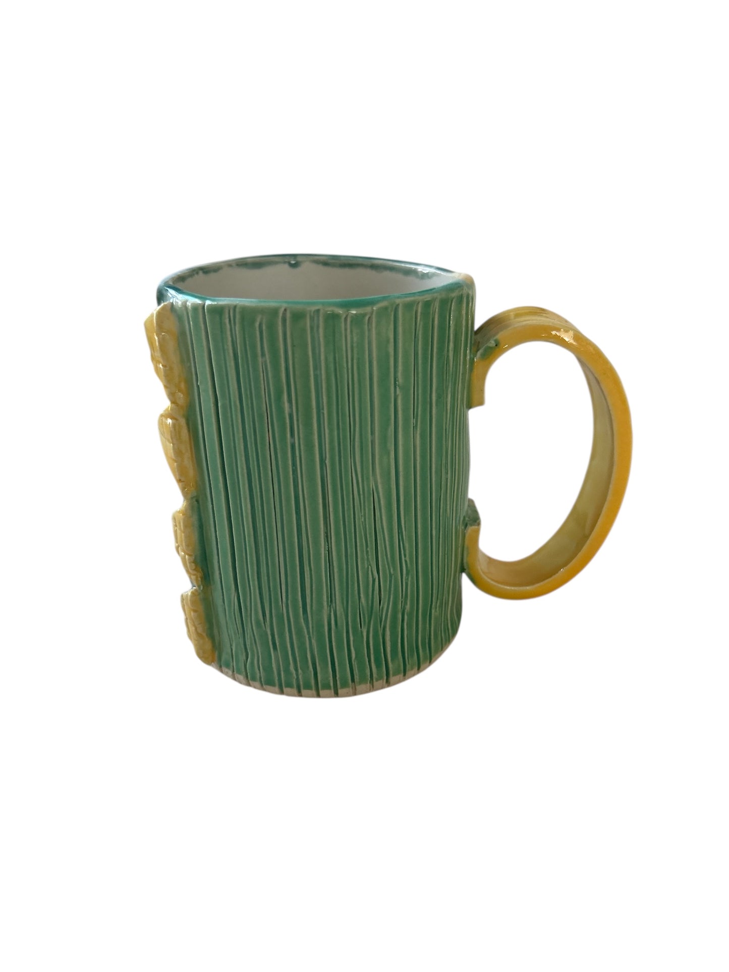Handbuilt Mug #46 with Harlequin Designs