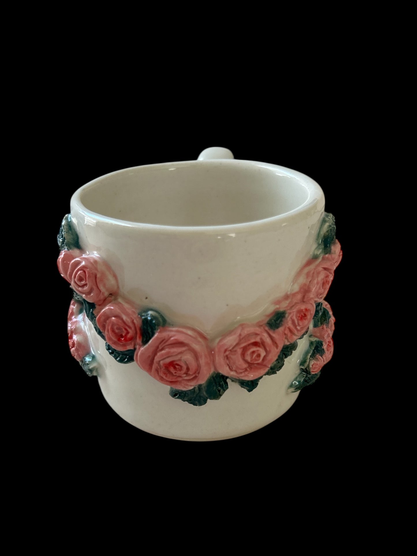 Sprigged Mug #27 with Pink Roses