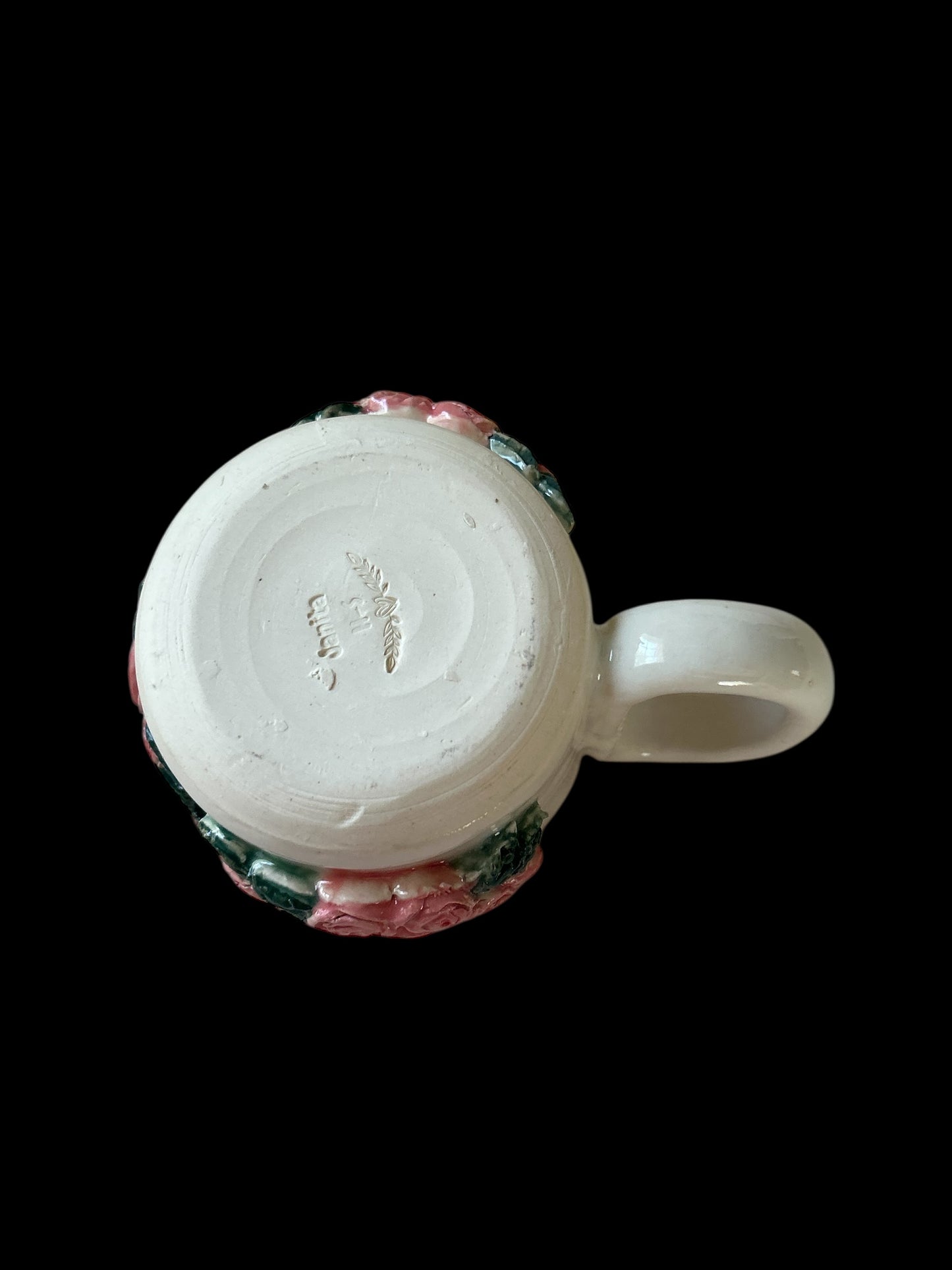 Sprigged Mug #27 with Pink Roses