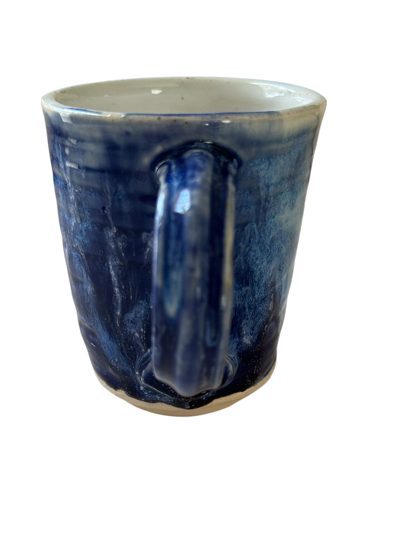 Wheel-Thrown Mug #55 in Aspen Blue
