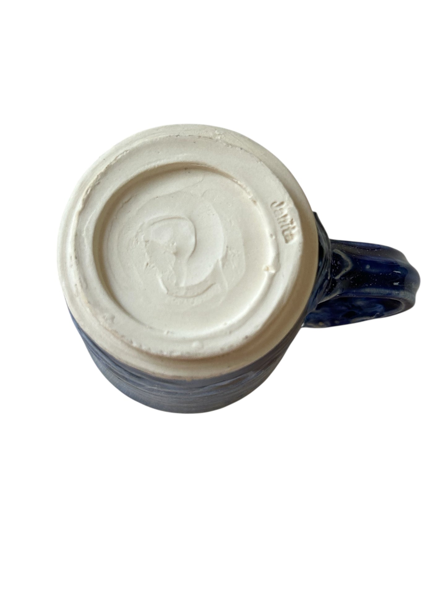 Wheel-Thrown Mug #55 in Aspen Blue