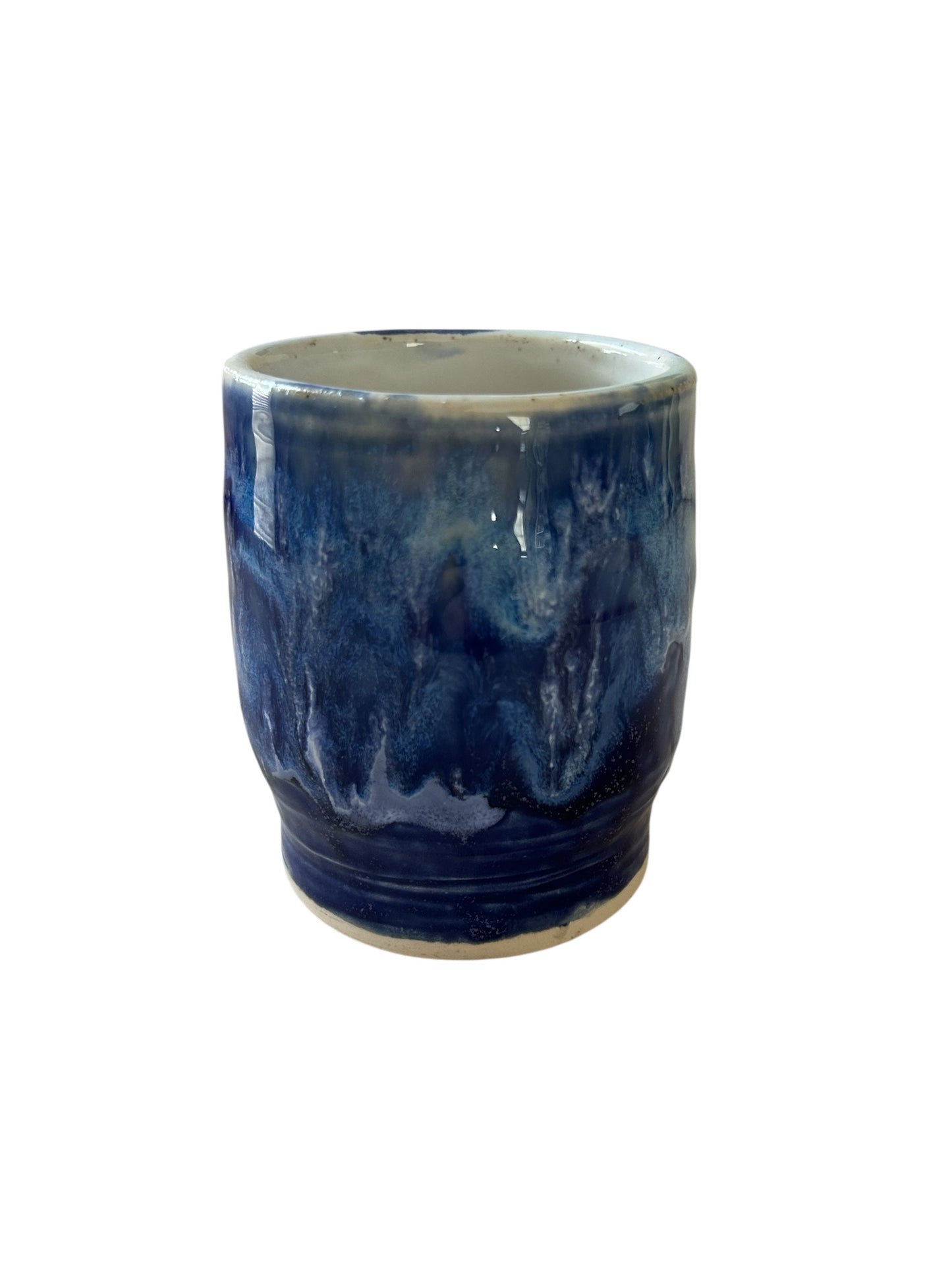 Wheel-Thrown Mug #56 in Aspen Blue