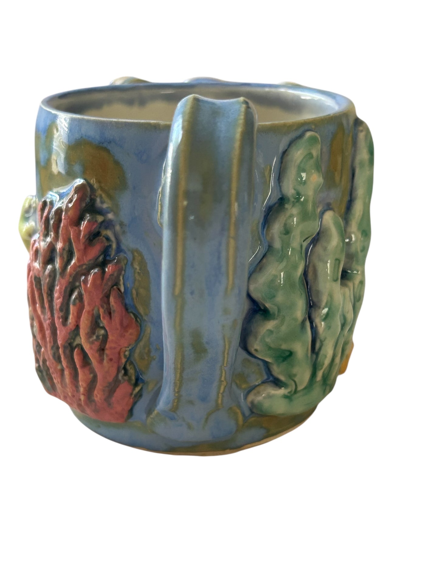 Sculpture Mug #2 with Kissing Fish and Coral